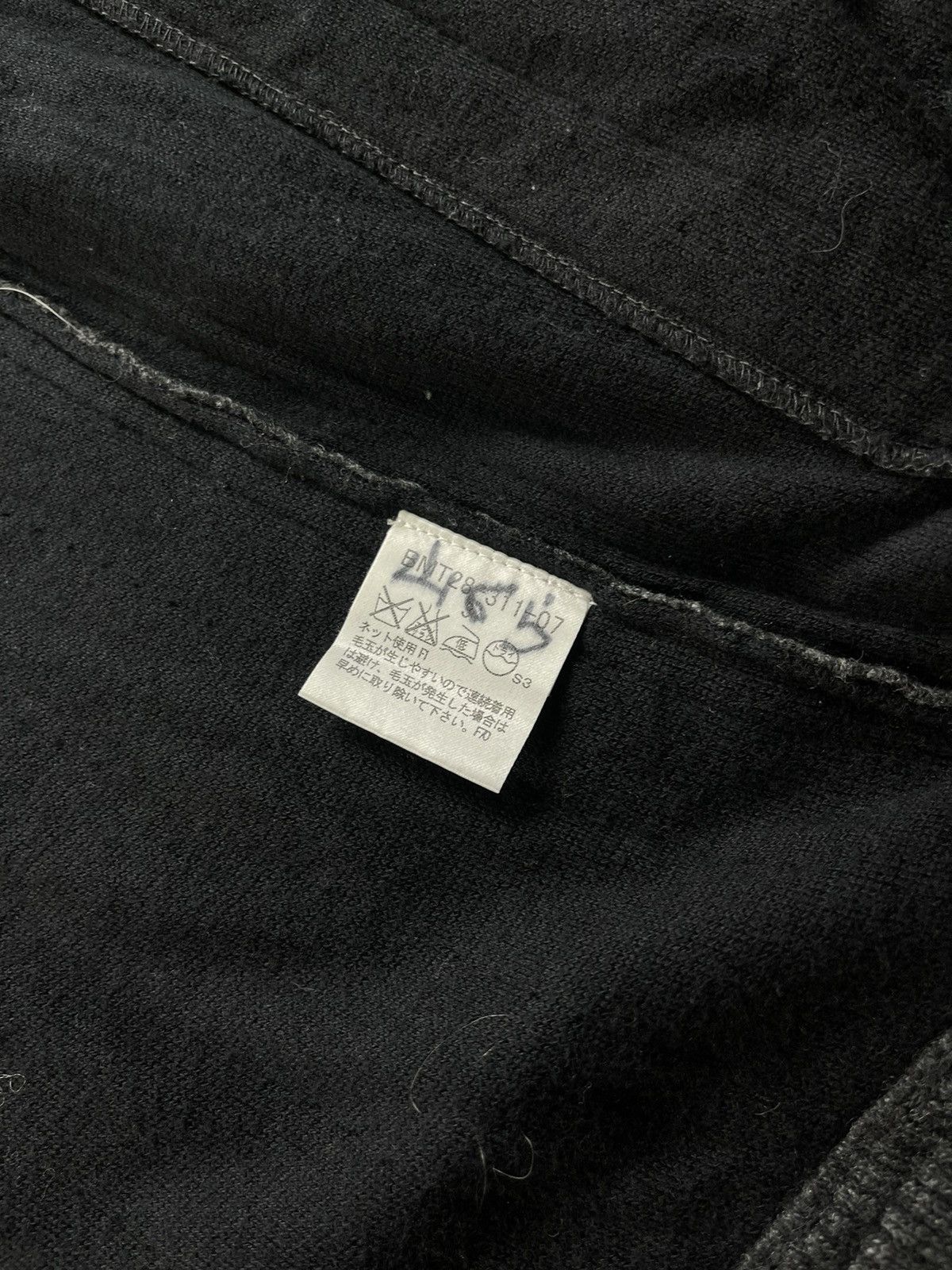 Burberry × Vintage Burrbery Black Label Wool Zip Cardigan Avant Garde Sweater Size US L / EU 52-54 / 3 - 10 Thumbnail