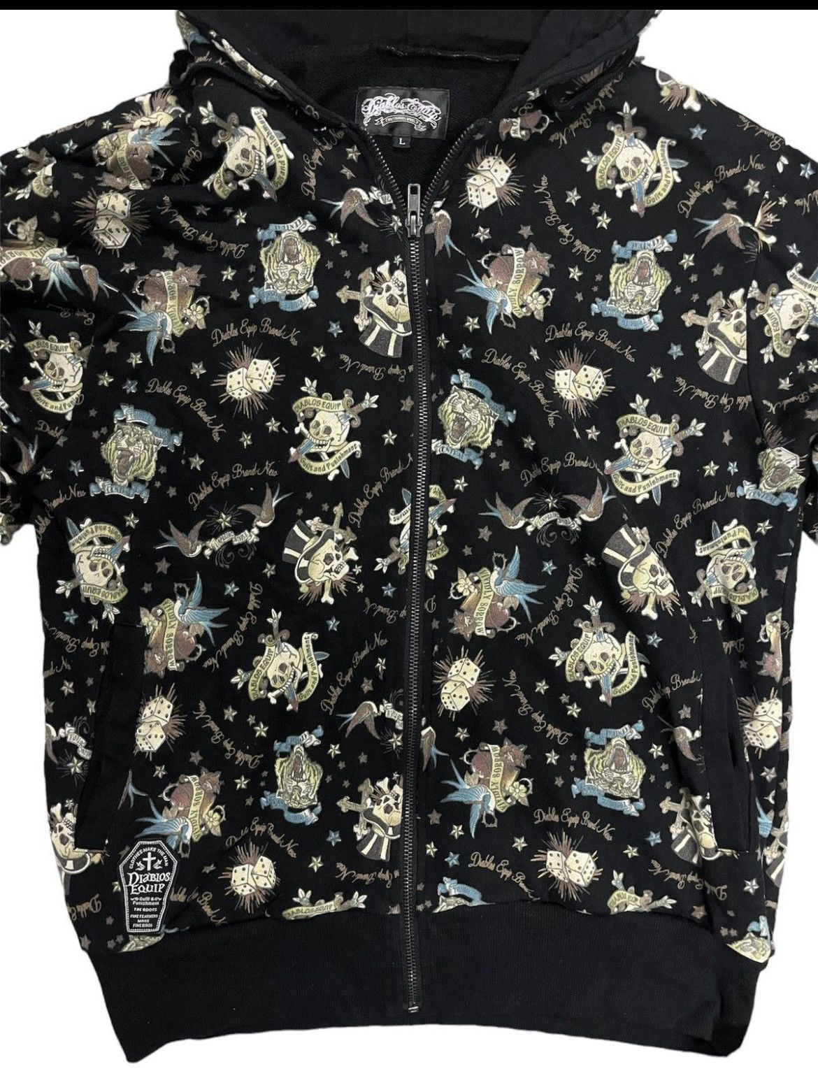 Hysteric Glamour The Diablos Equip Full Print Hoodies Size US L / EU 52-54 / 3 - 2 Thumbnail