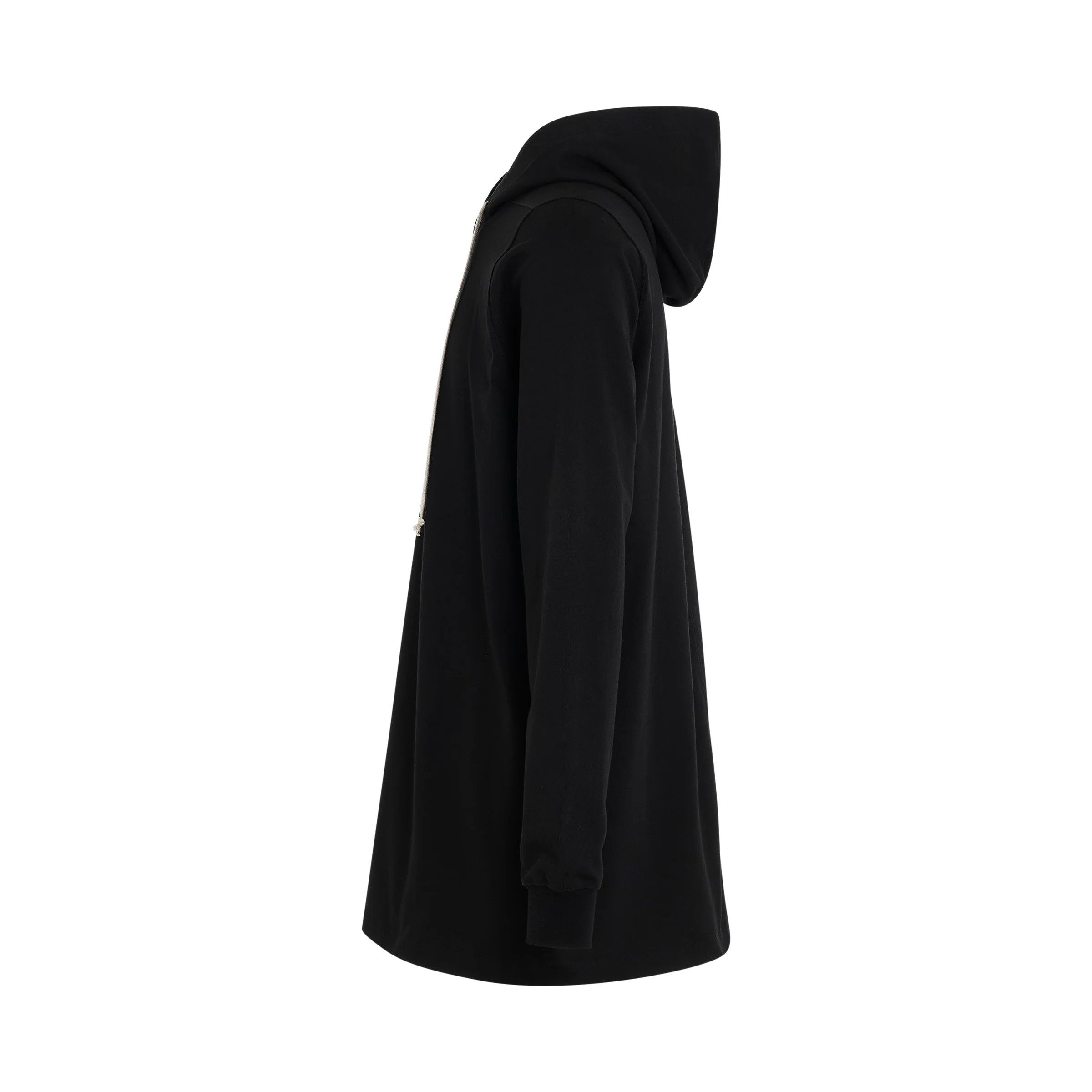 Rick Owens o1mris0824 Long Hoodie in Black Size US L / EU 52-54 / 3 - 3 Thumbnail