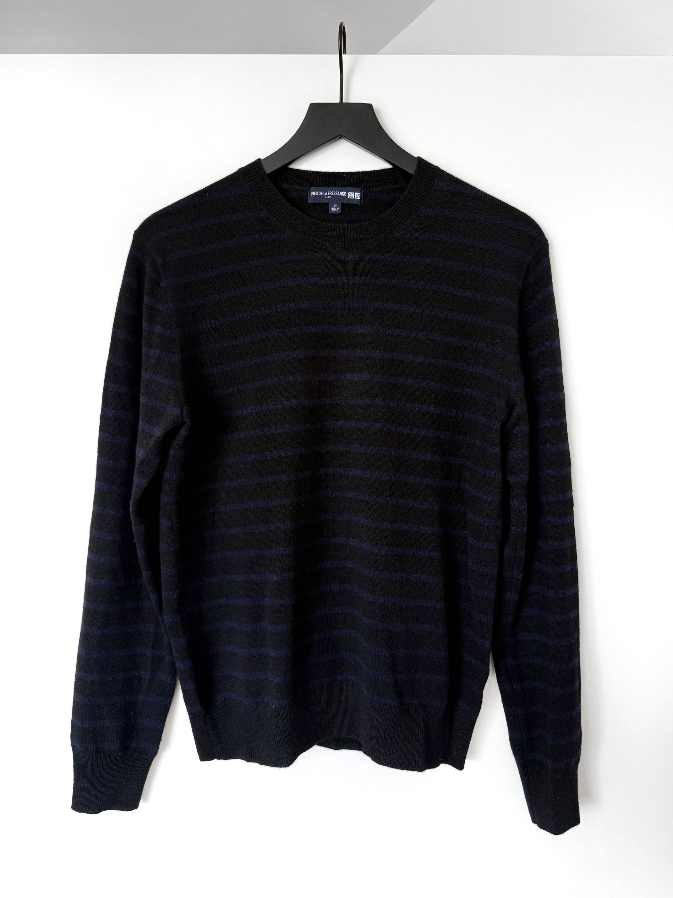Uniqlo Uniqlo x Ines de La Fressange Cashmere Blue Striped Knit Size US M / EU 48-50 / 2 - 1 Thumbnail