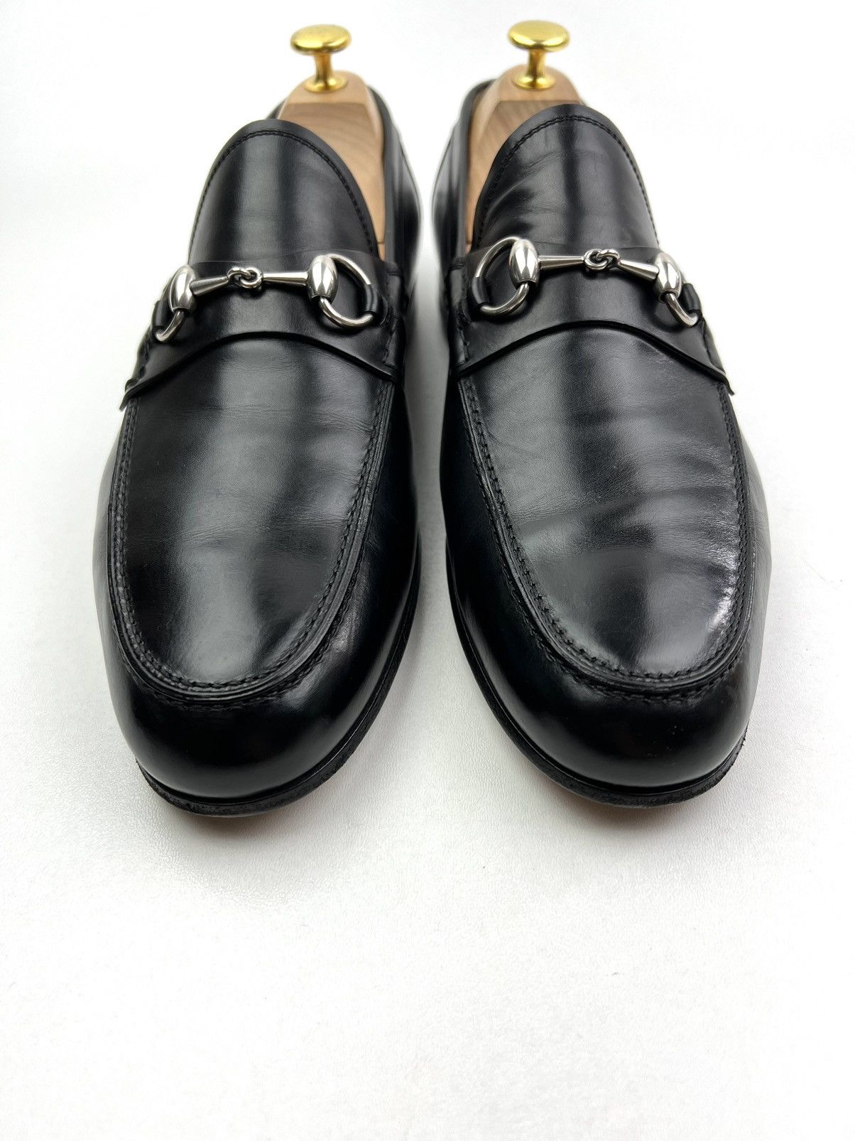 Gucci GUCCI Loafers Leather Shoes HORSEBIT Buckle Black Men’s Size US 9 / EU 42 - 4 Thumbnail