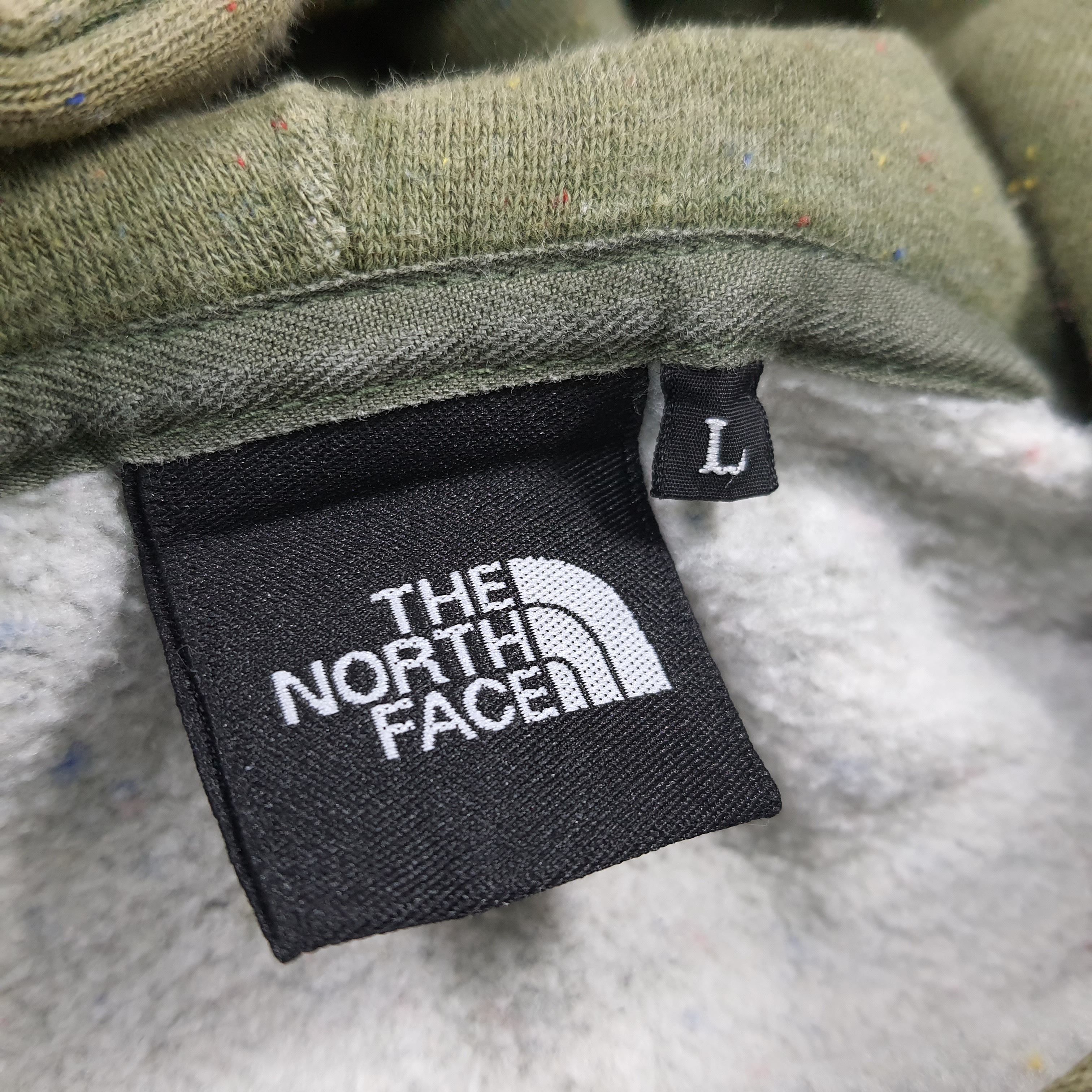 The North Face Vintage The North Face Hoodie Speckled Olive Green C288N23 Size US L / EU 52-54 / 3 - 6 Thumbnail