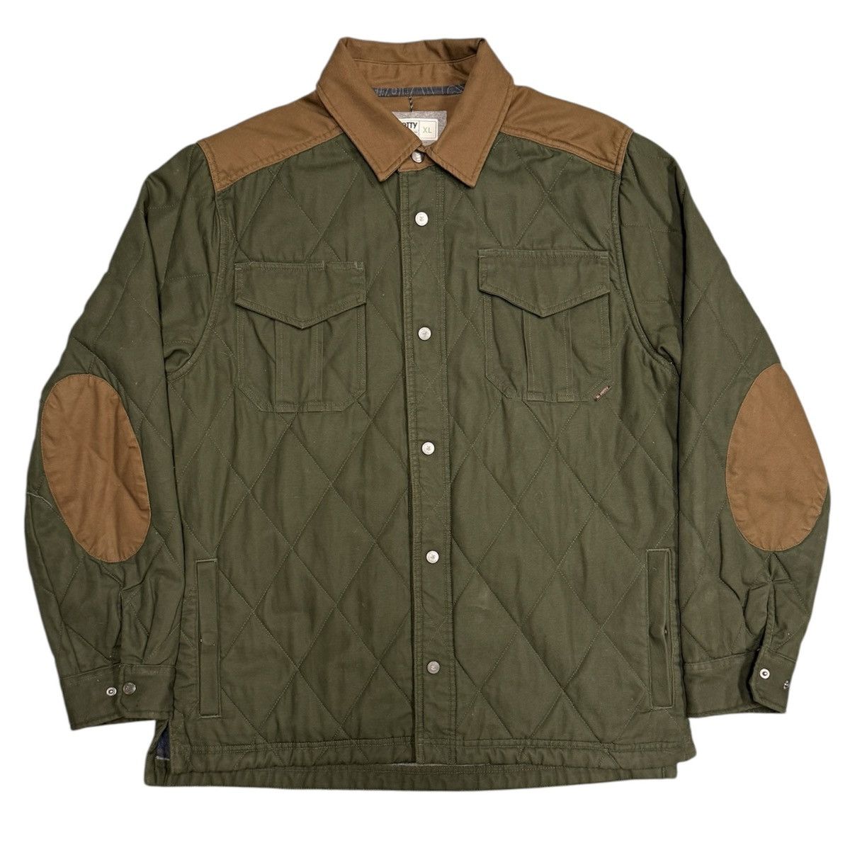 Other JETTY Midweight gorpcore JACKET - Green w/ Brown Arm Patches Size US XL / EU 56 / 4 - 1 Thumbnail