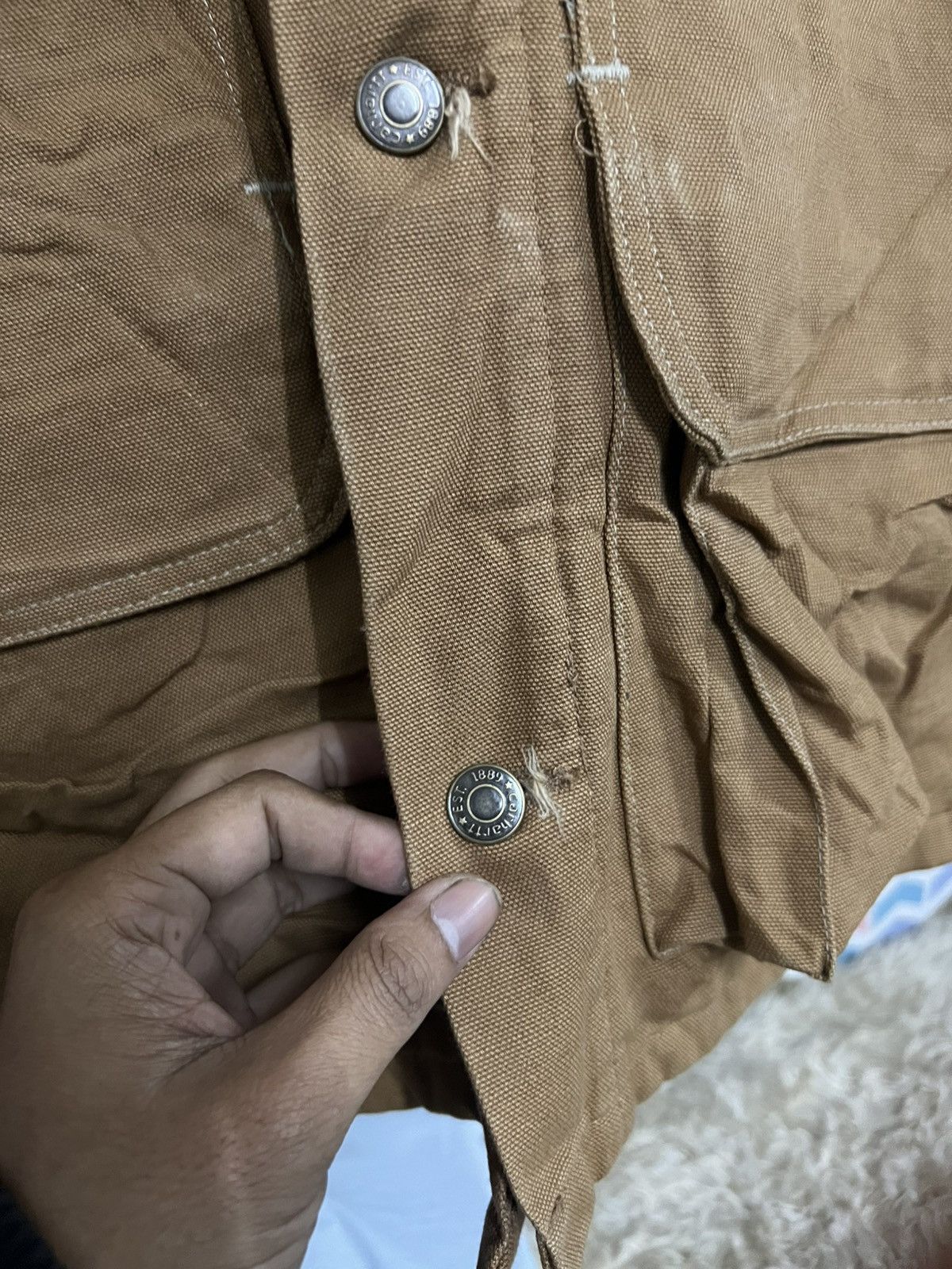 Carhartt 80s Carhartt Hunting Nice Jacket Size US L / EU 52-54 / 3 - 9 Thumbnail