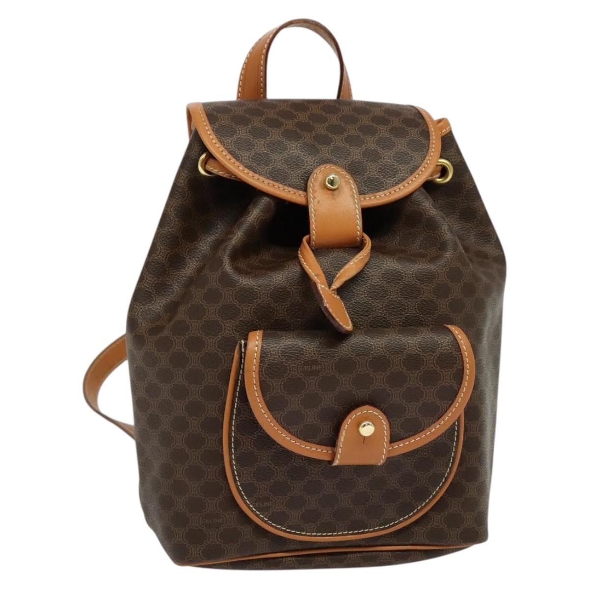 Celine Celine Vintage Macadam Backpack Canvas and Leather Size ONE SIZE - 1 Thumbnail