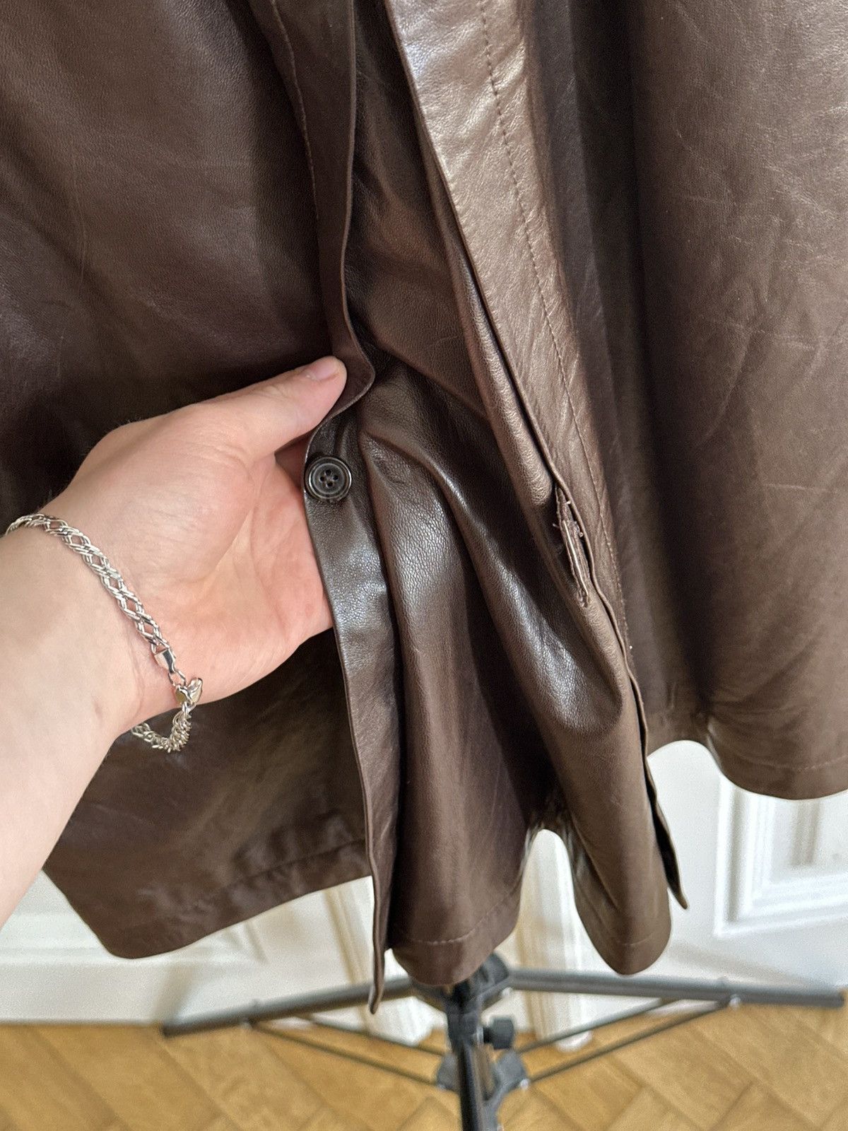 Polo Ralph Lauren Polo Ralph Lauren Vintage Rare 90s Army Leather Trench Coat Size US M / EU 48-50 / 2 - 8 Thumbnail
