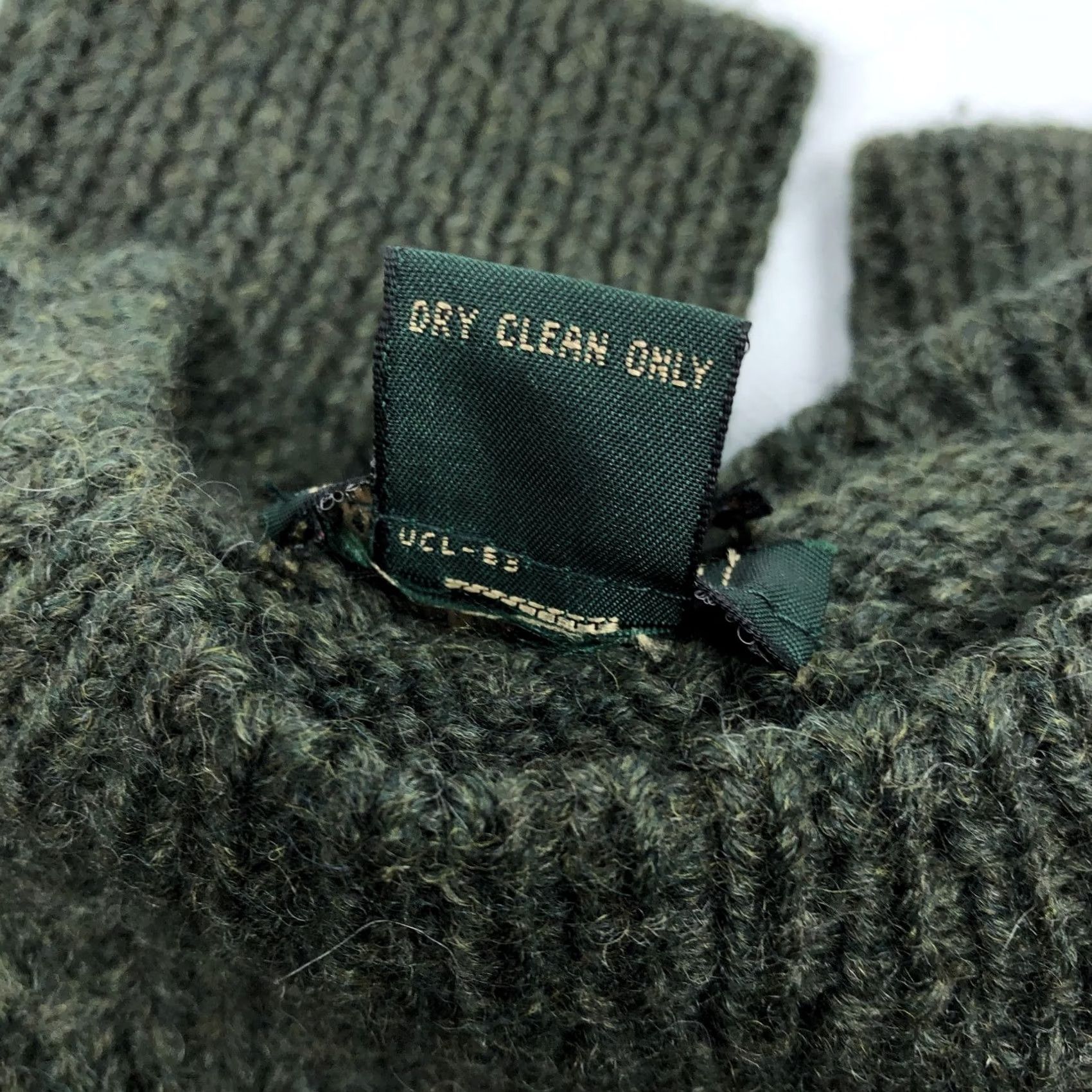 J.Crew VINTAGE J.CREW Men XL Green Cable Knit Wool Crew Neck Sweater Oarsman Size US XL / EU 56 / 4 - 7 Thumbnail