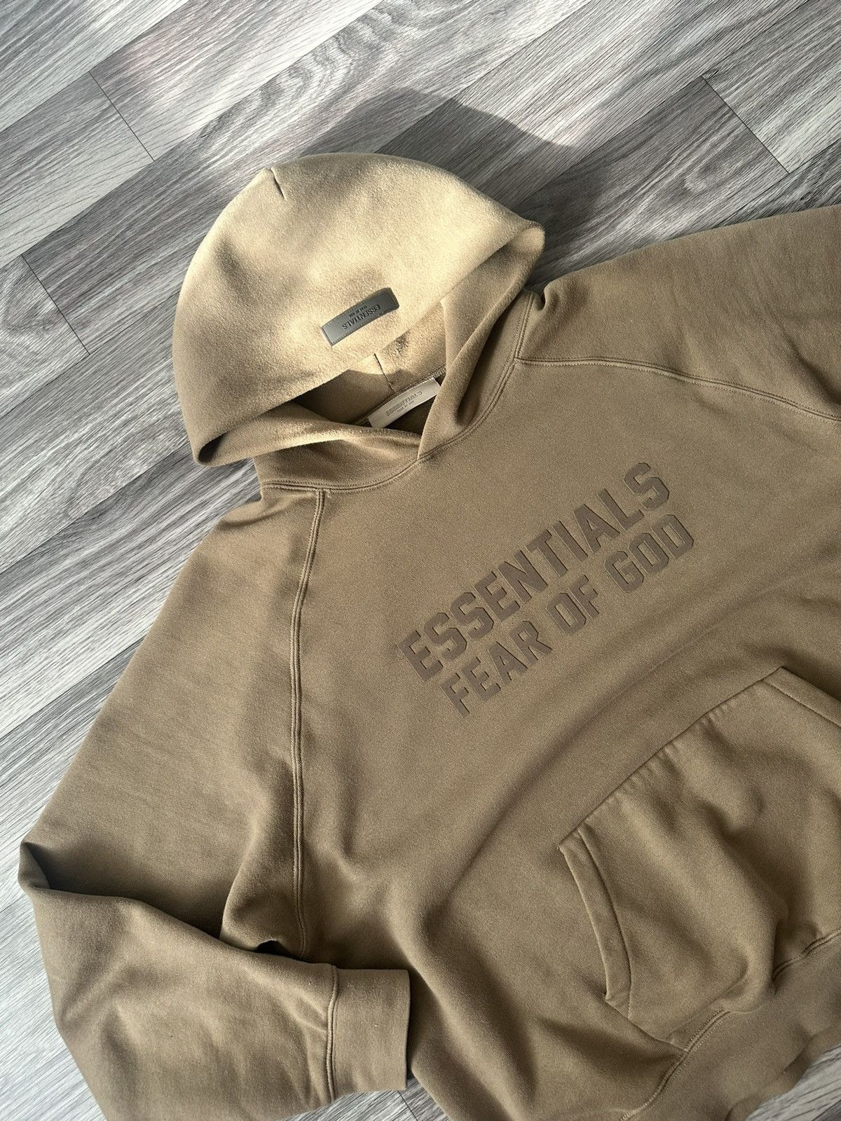 Fear of God Essentials Fear Of God Brown Big logo hoodie hype drip Size US L / EU 52-54 / 3 - 5 Thumbnail