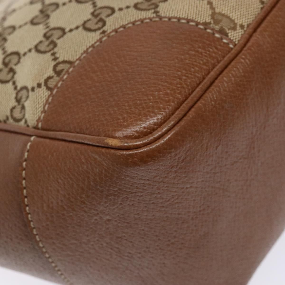 Gucci GUCCI GG Canvas Hand Bag Beige Gold Size ONE SIZE - 14 Thumbnail