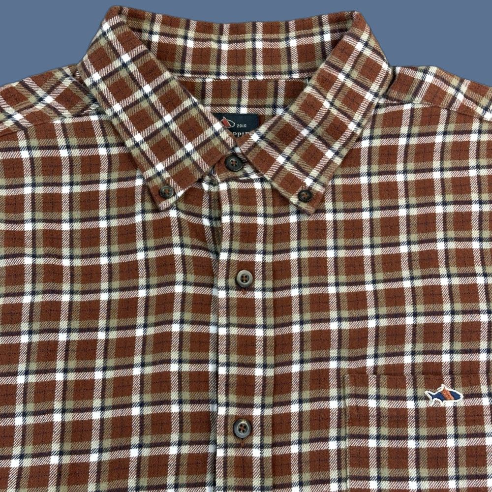 Vintage Fish Hippie Shirt Mens Large Brown Plaid Flannel Long Sleeve Button Down Preppy Shirt Mens Large Brown Plaid Flannel Long Sleeve Button-Down Size US L / EU 52-54 / 3 - 1 Thumbnail