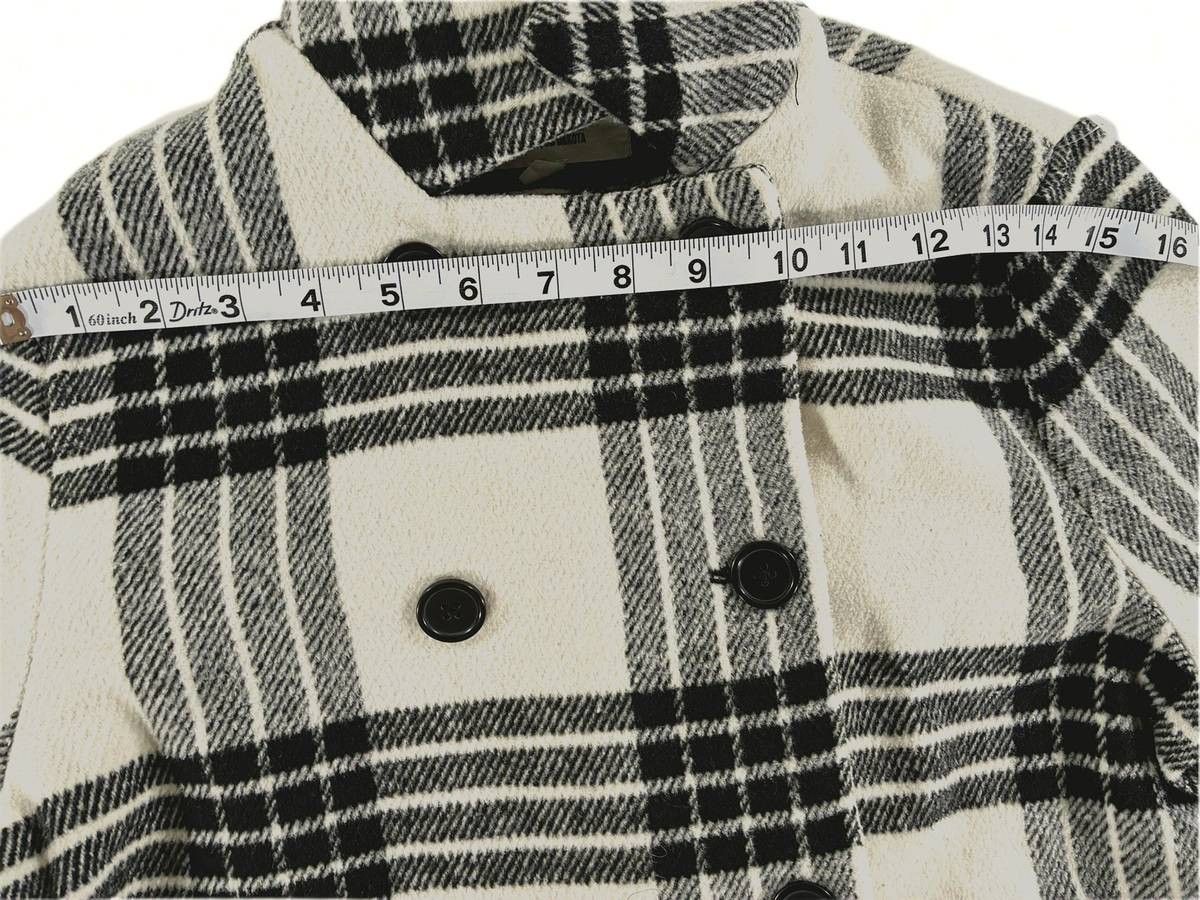 Other Jack by BB Dakota Plaid Double Breasted Coat Women Size S Size S / US 4 / IT 40 - 6 Thumbnail