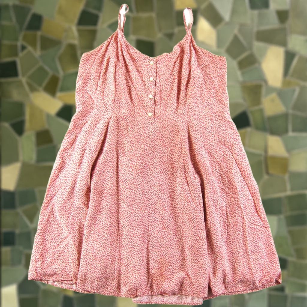 gap pink floral dress Gap Factory Women's Puff Sleeve Midi Dress French Pink Floral Size M