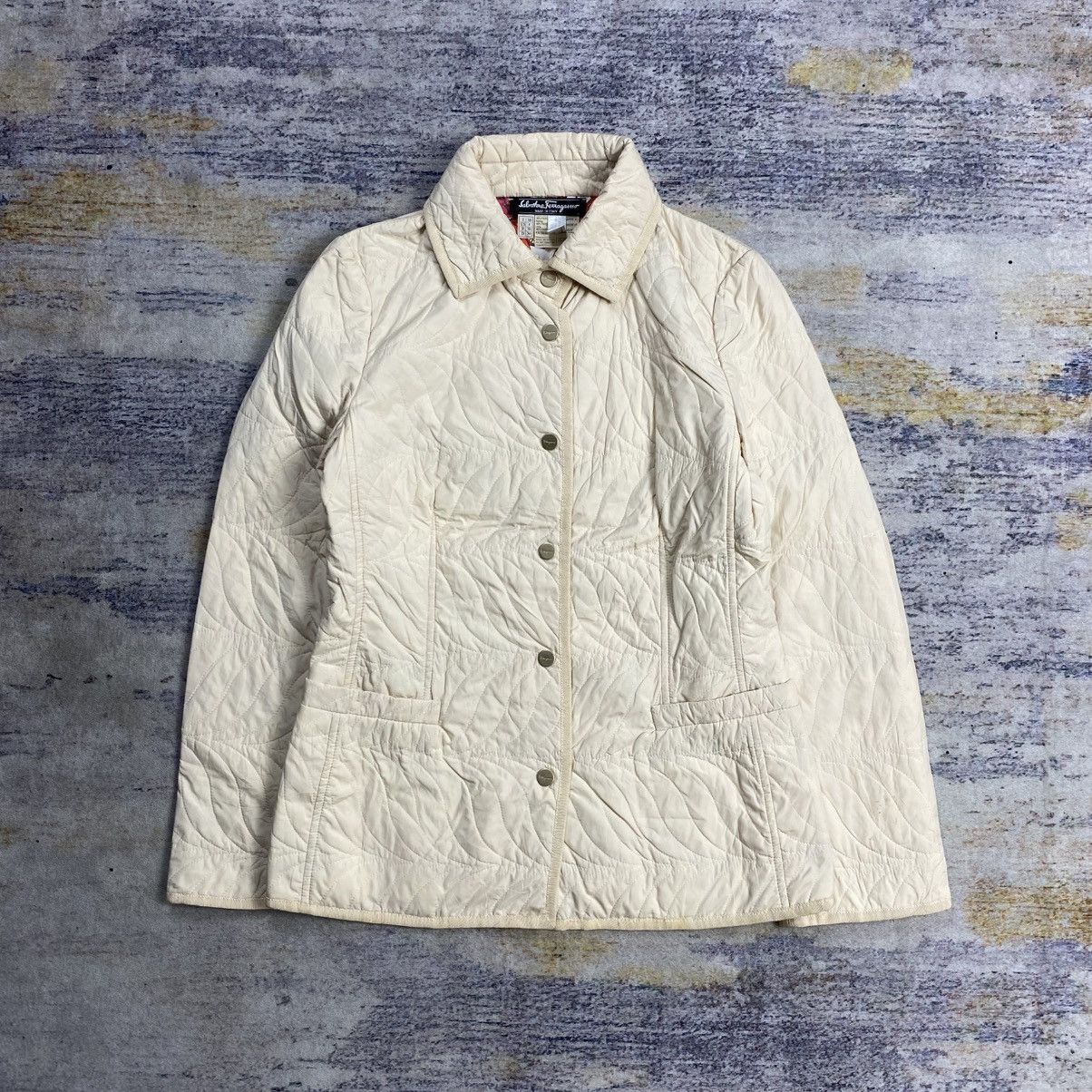 Salvatore Ferragamo Vintage salvatore ferragamo quilted jacket Size S / US 4 / IT 40 - 1 Thumbnail