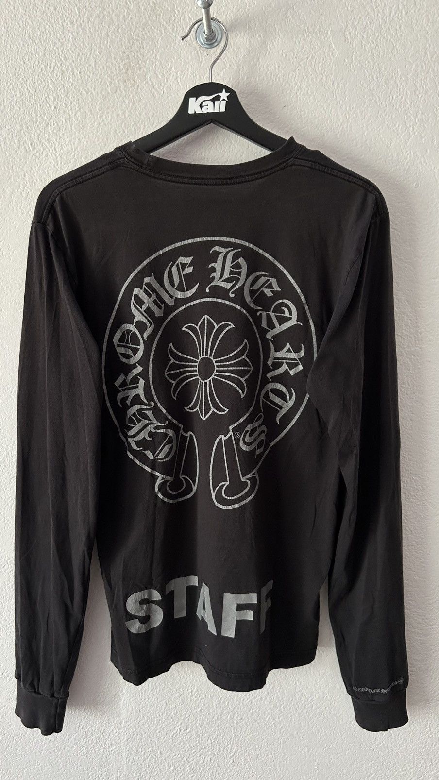 Chrome Hearts Chrome Hearts Black Grey Staff Tee Size US M / EU 48-50 / 2 - 4 Thumbnail