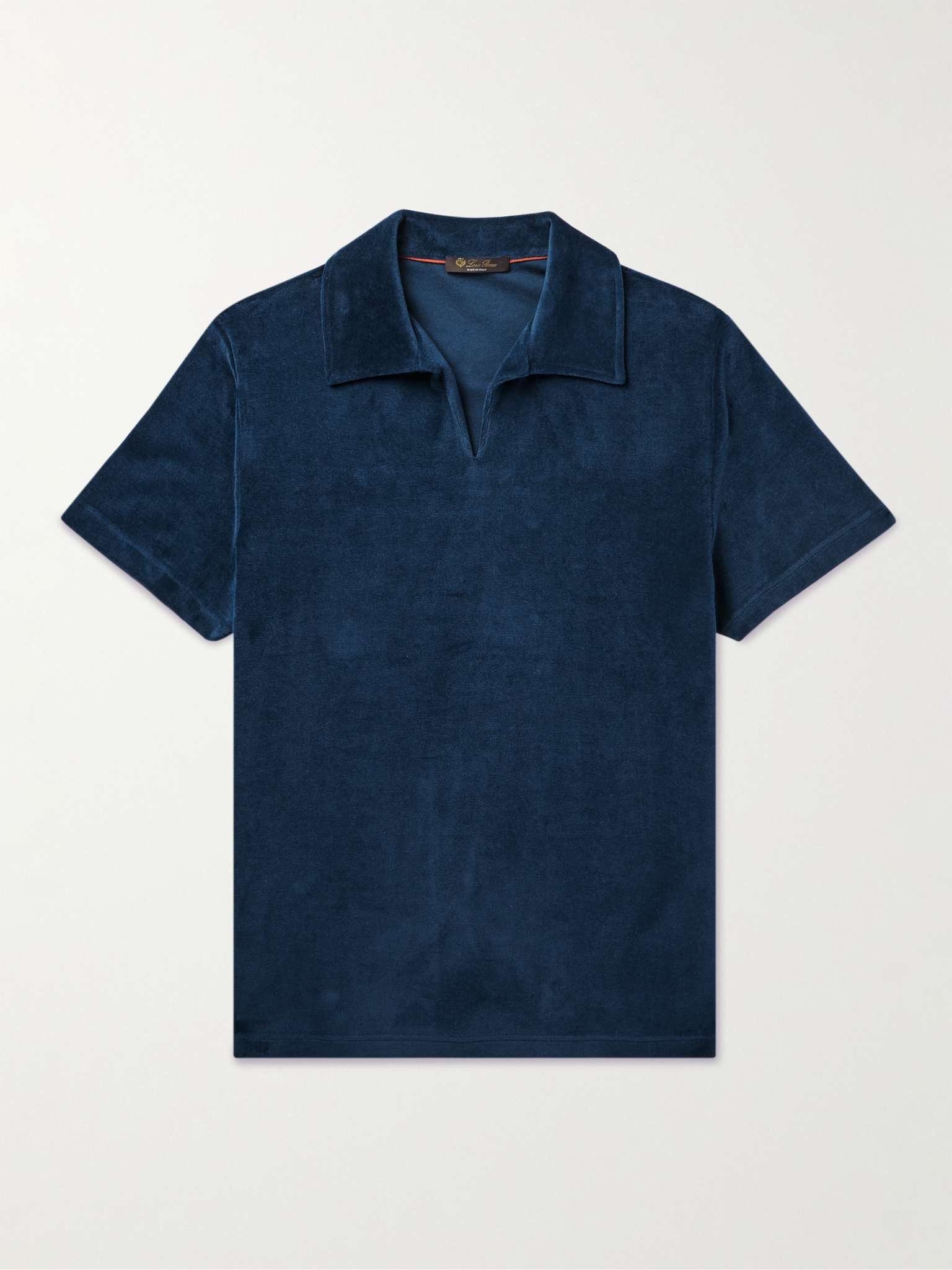Loro Piana o1w1db10125 FAM7821 Porto Venere Polo Shirt in Navy Blue Size US S / EU 44-46 / 1 - 1 Thumbnail