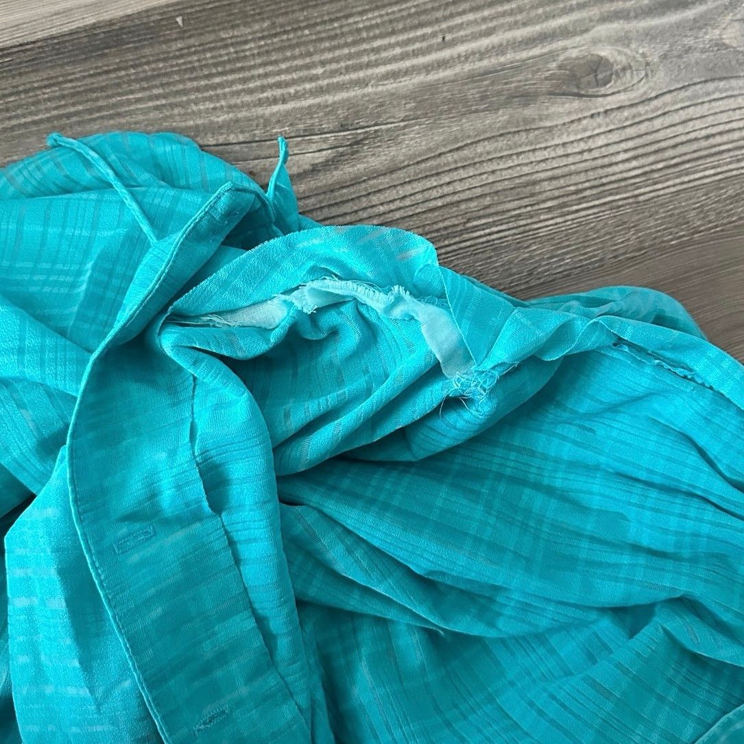 Handmade handmade blue turtleneck long sleeve vintage dress Size S / US 4 / IT 40 - 3 Thumbnail