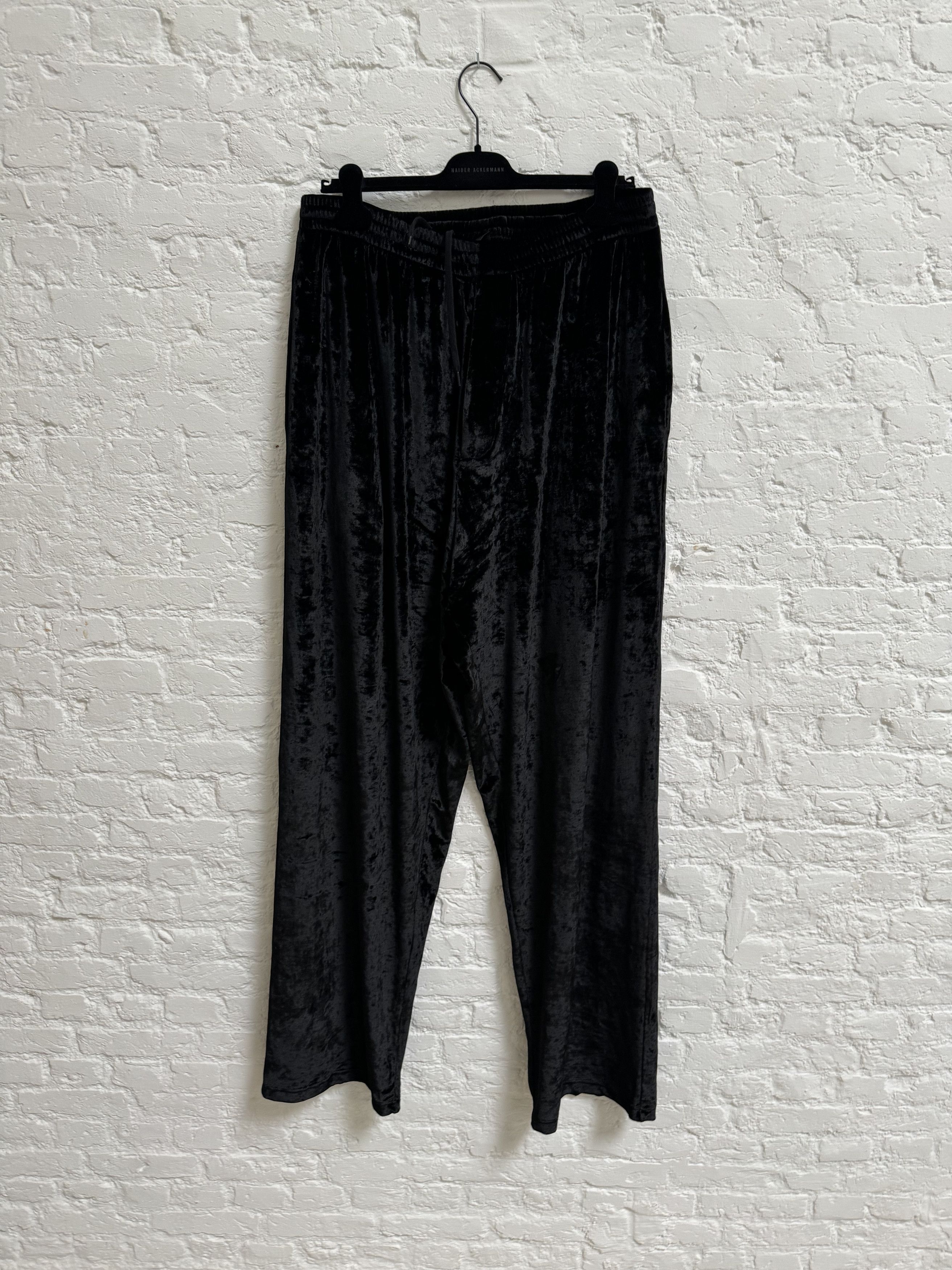 Image of Balenciaga Velvet Pants in Black, Men's (Size 36)