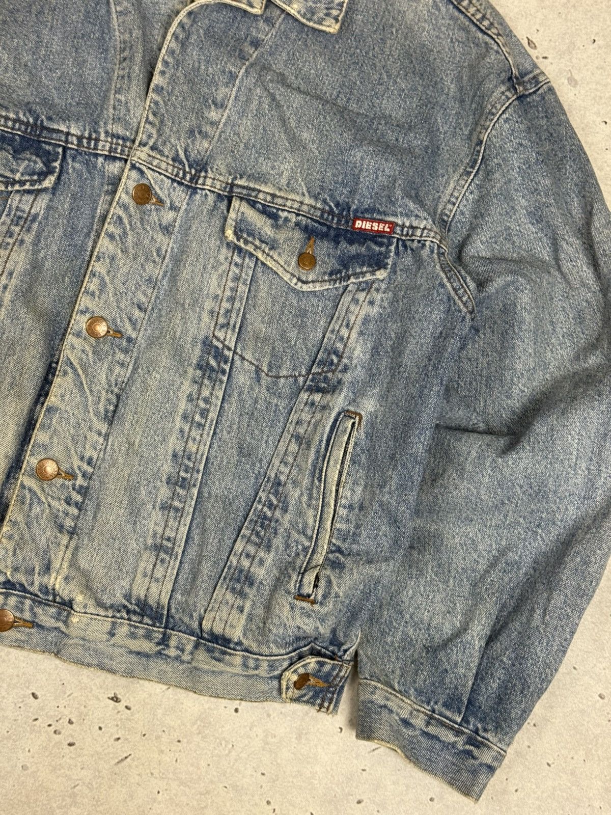 Diesel Vintage Diesel Denim Trucker Jacket Avant Garde Y2K Size US XL / EU 56 / 4 - 7 Thumbnail