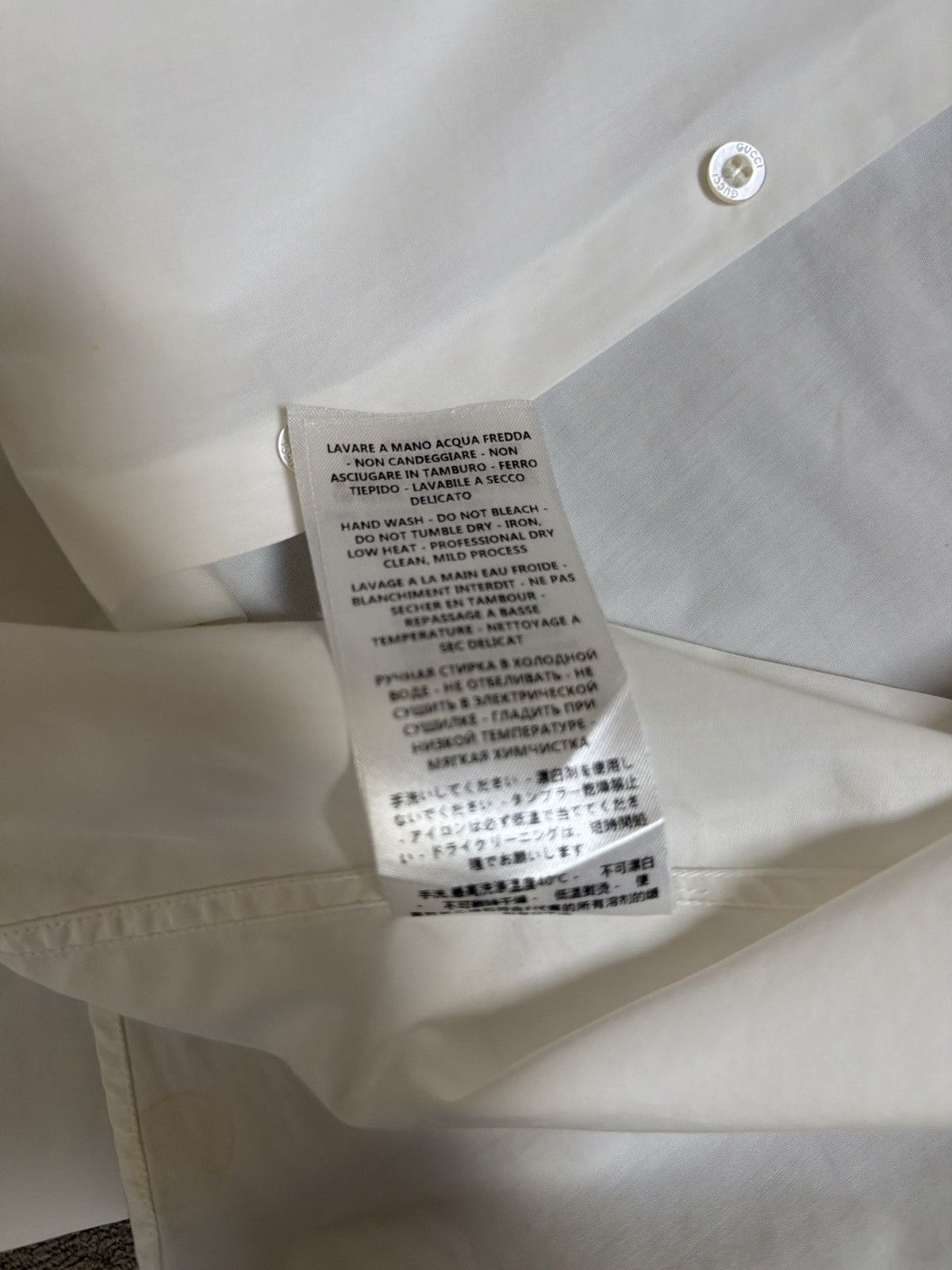 Gucci Gucci Button Up 38/15 Size US S / EU 44-46 / 1 - 8 Thumbnail