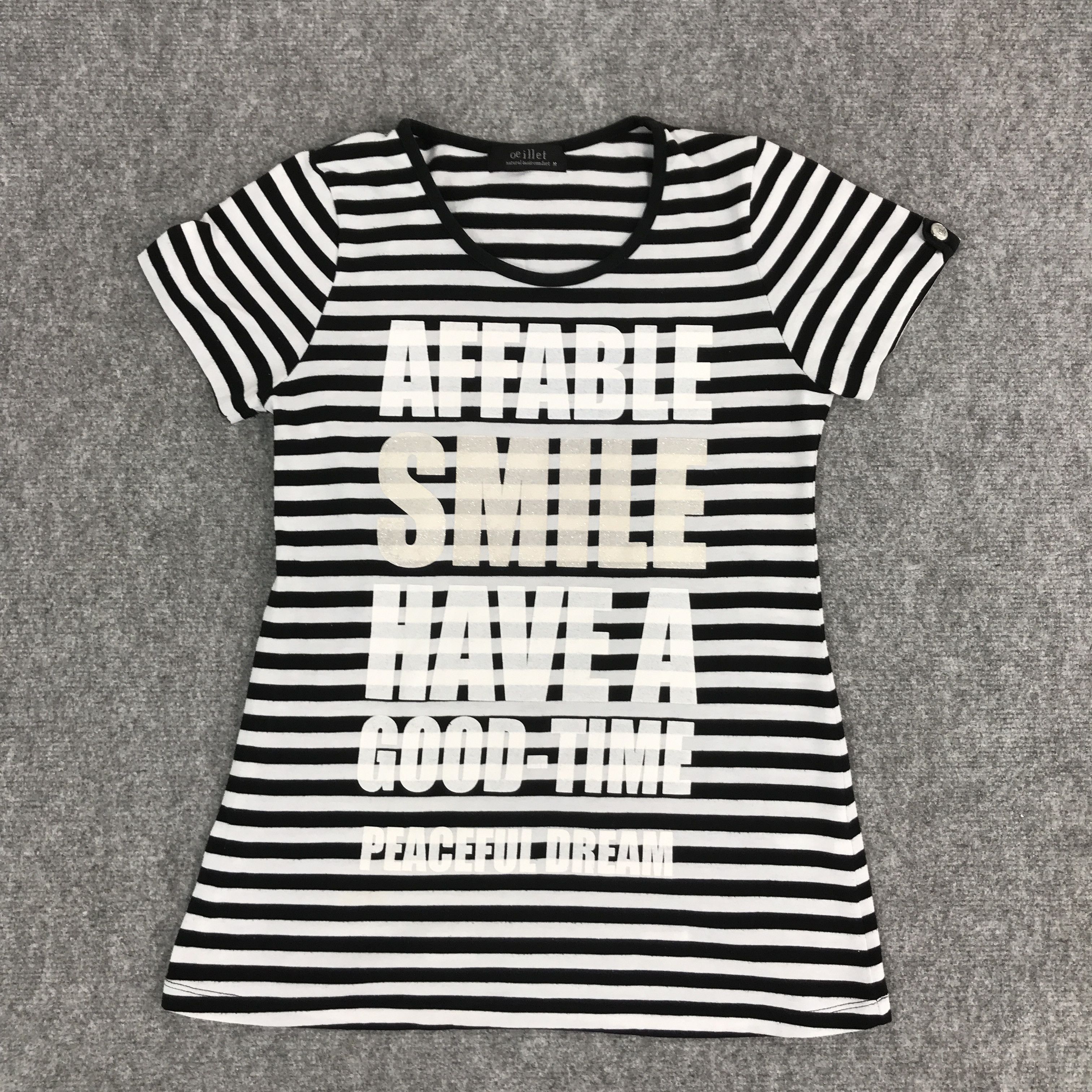 If Six Was Nine × Japanese Brand × Le Grande Bleu (L.G.B.) AFFABLE SMILE HAVE A GOOD TIME TSHIRTS Size XS / US 0-2 / IT 36-38 - 1 Thumbnail