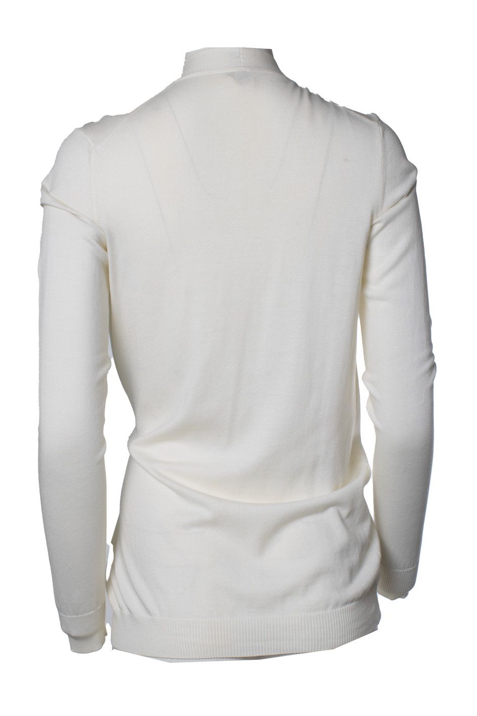 Hermes Hermes, white cardigan with buckle belt Size M / US 6-8 / IT 42-44 - 3 Thumbnail