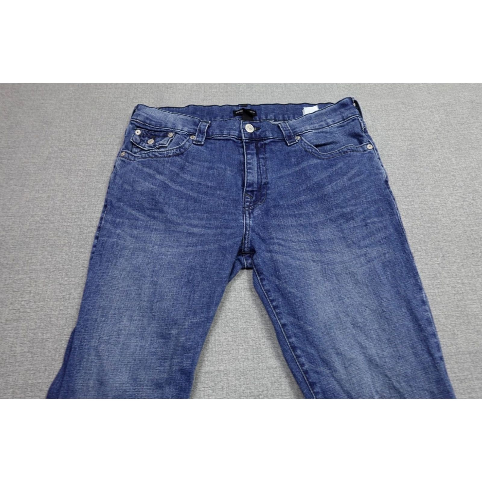 True Religion True Religion Jeans Mens 38x34 Blue Ricky Relaxed Straight Western Stretch Jeans Size US 38 / EU 54 - 2 Thumbnail