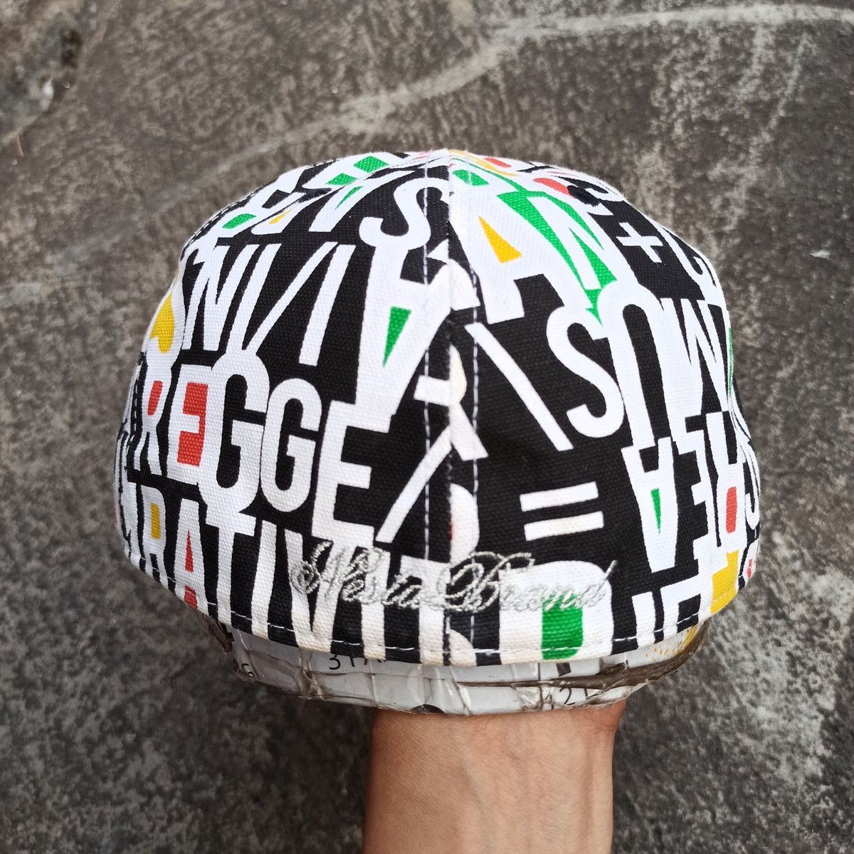 Bob Marley SICK fitted reggae full print with gold lion embroidery cap Size 34 - 6 Thumbnail