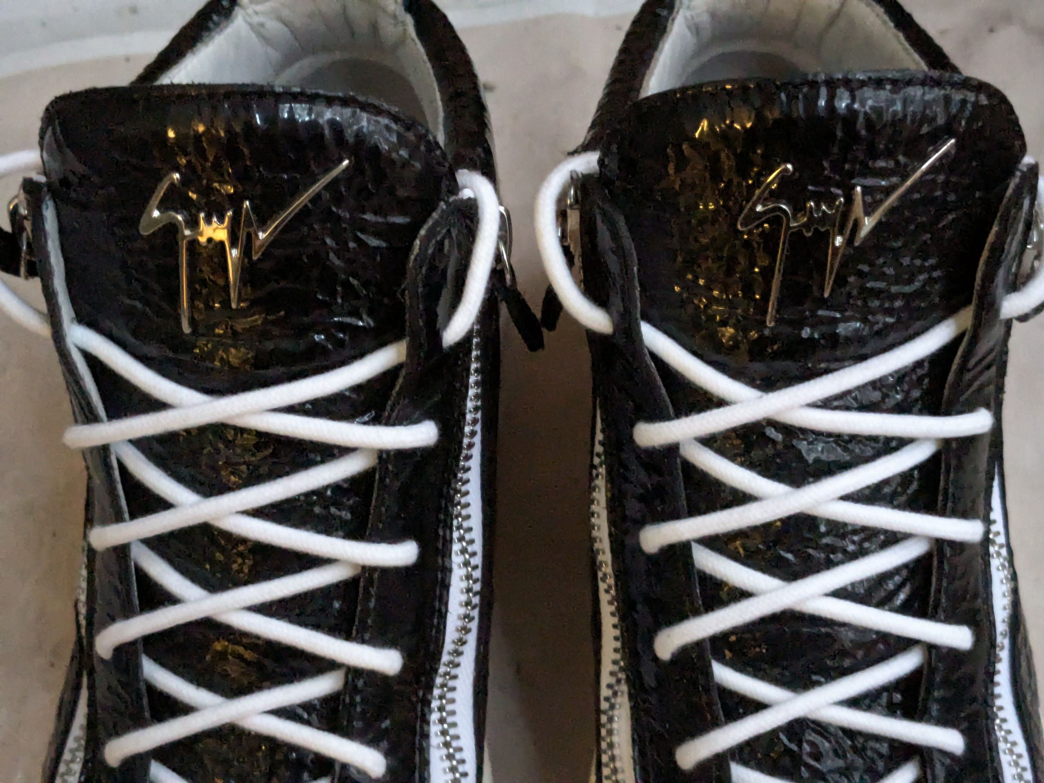 Giuseppe Zanotti Giuseppe Zanotti High Tops Black Patent Leather 13 46 Size US 13 / EU 46 - 3 Thumbnail