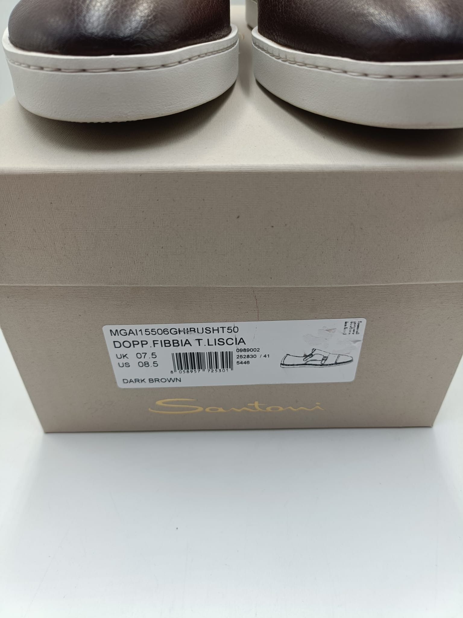 Santoni Santoni Double Monk Strap Sneakers - Brown Leather Size US 8.5 / EU 41-42 - 2 Thumbnail