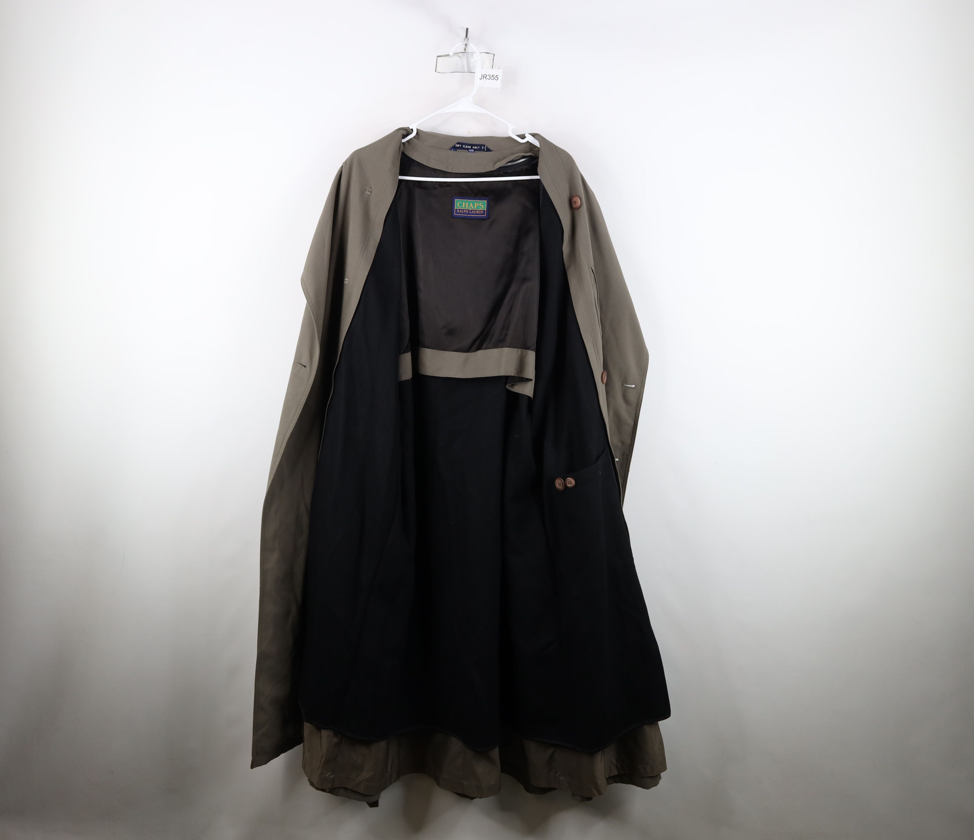 Ralph Lauren × Vintage Vintage 90s Chaps Ralph Lauren Belted Trench Coat Jacket Size US XXL / EU 58 / 5 - 13 Thumbnail