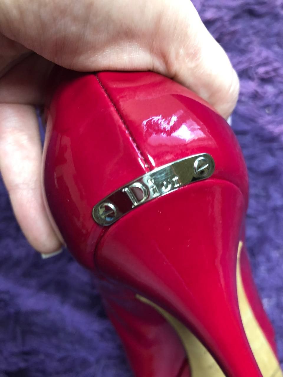 Christian Dior Monsieur Christian Dior Patent Leather Platform Slingback Pump Heels Size US 7 / IT 37 - 16 Thumbnail