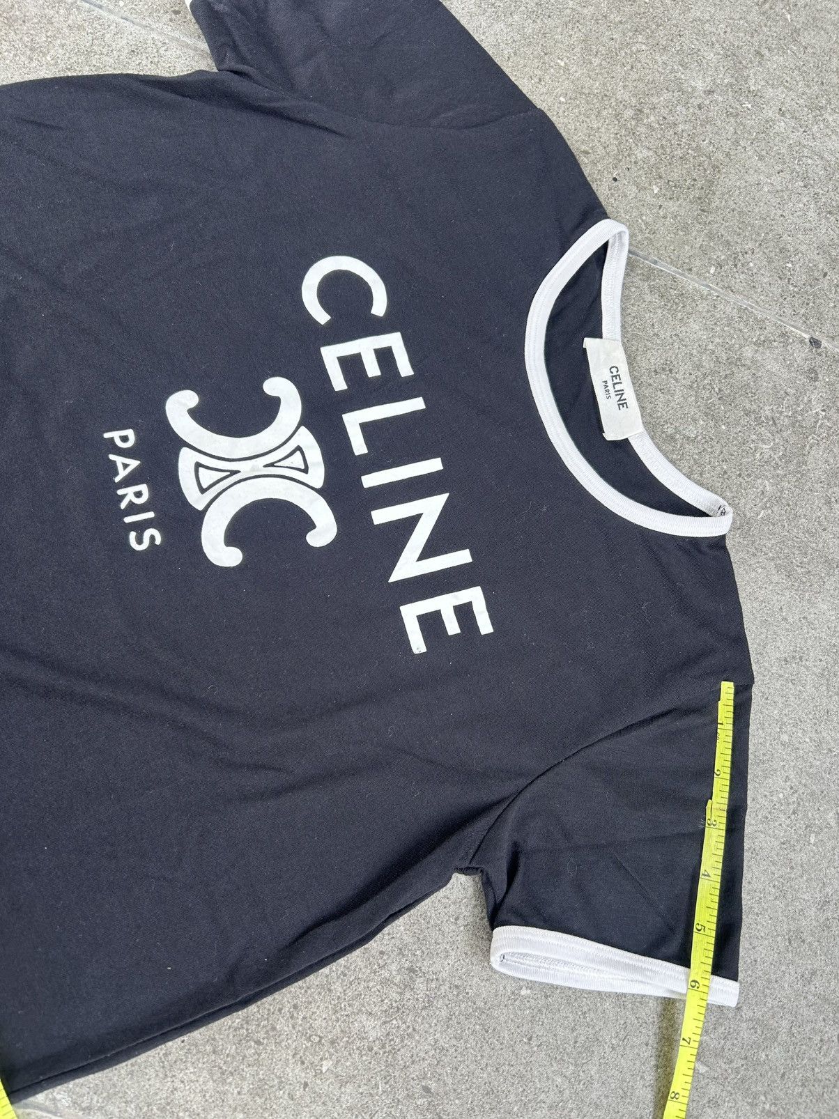 Celine Celine Paris T-shirt Cotton Jersey Size L / US 10 / IT 46 - 12 Thumbnail