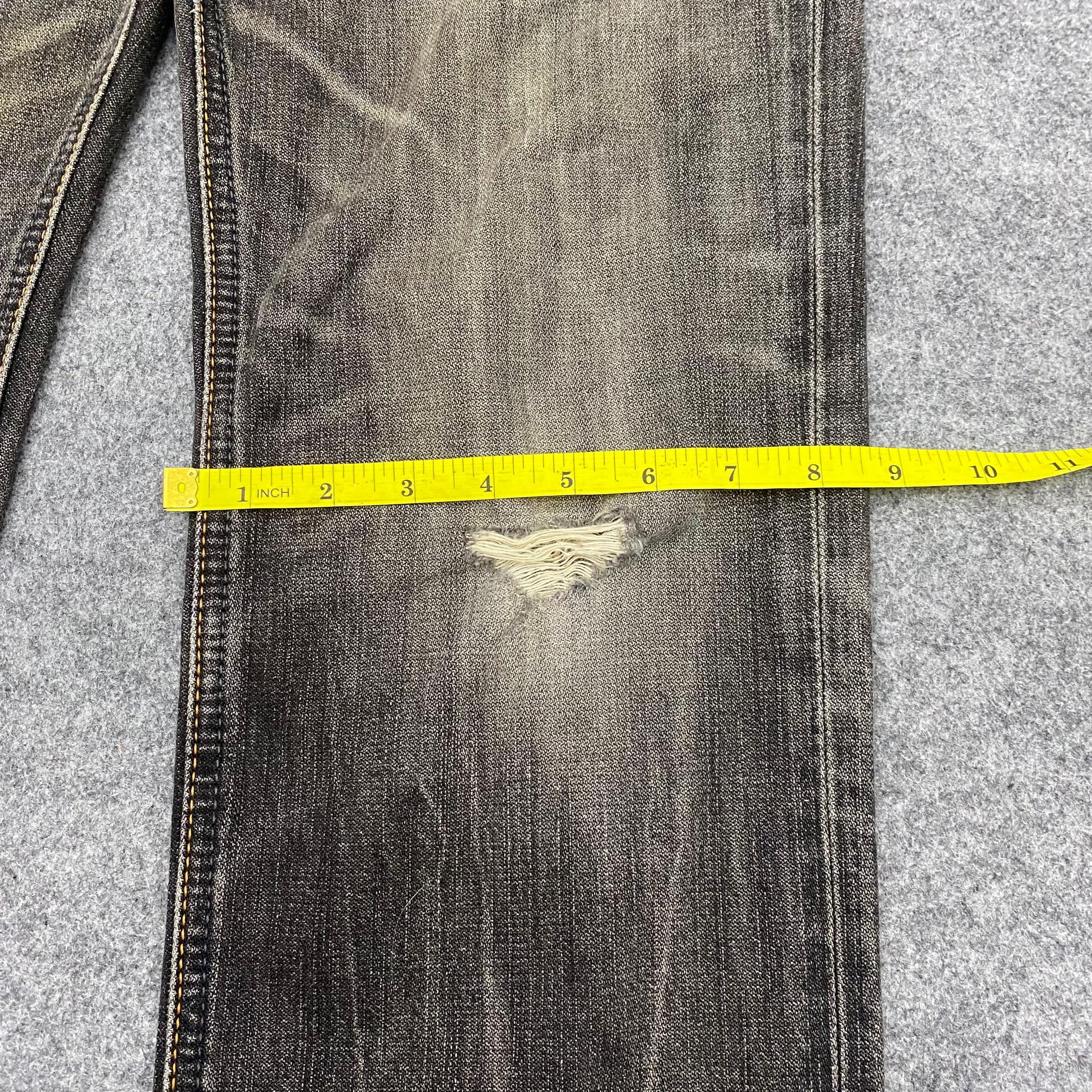 Japanese Brand 💥Best Offer💥Vintage Wrangler Distressed Denim Size US 30 / EU 46 - 7 Thumbnail