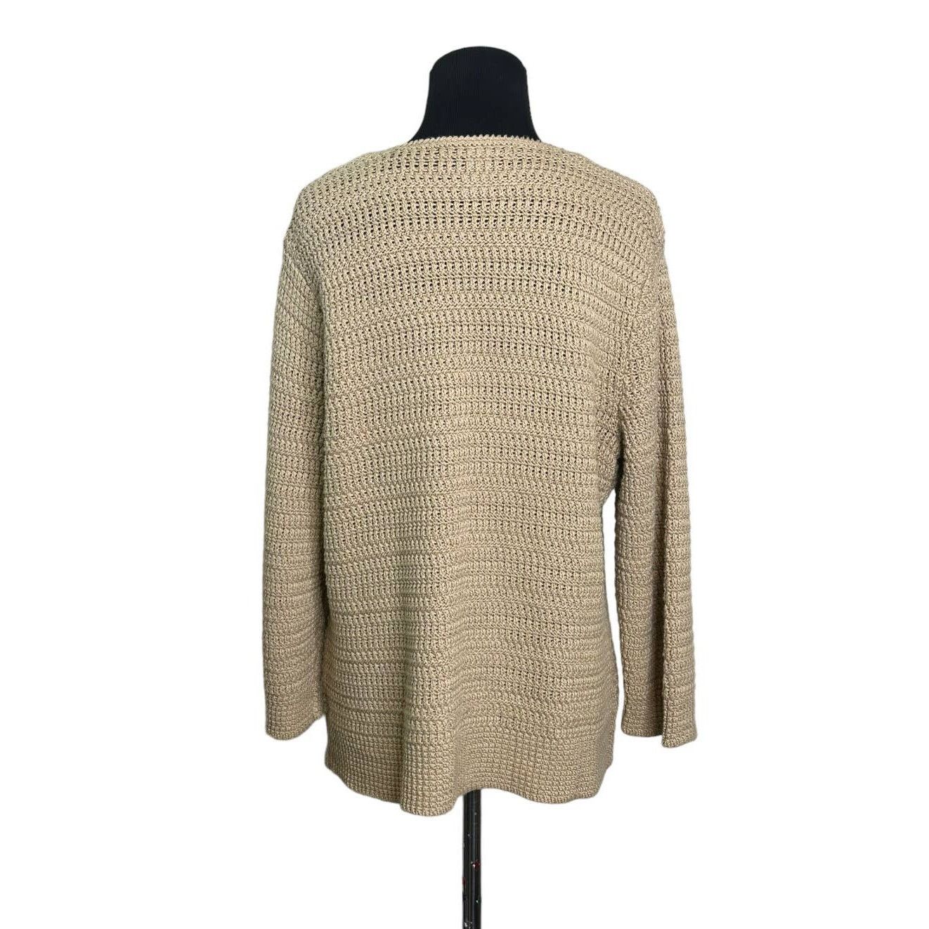 Jones New York Jones New York beige one button cardigan size Large Size L / US 10 / IT 46 - 2 Thumbnail