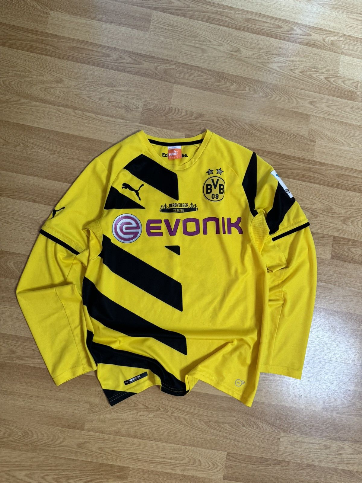 Nike × Vintage Puma Borussia Dortmund Kampl 2014-2015 LongSleeve Jersey Size US M / EU 48-50 / 2 - 2 Thumbnail