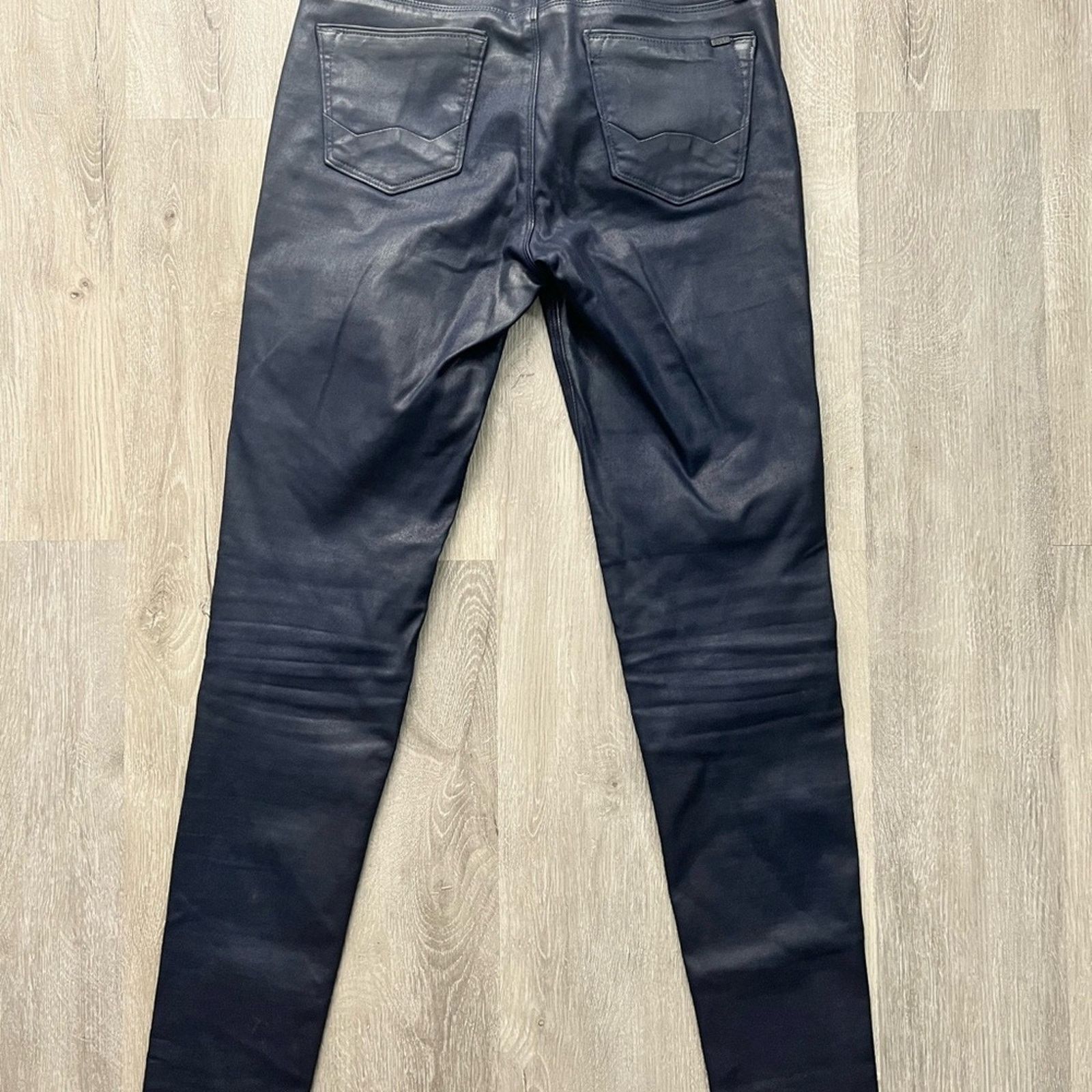 Cult Of Individuality Cult of Individuality Moto Skinny Leather Straight Jeans 27 Size 27" / US 4 / IT 40 - 7 Thumbnail