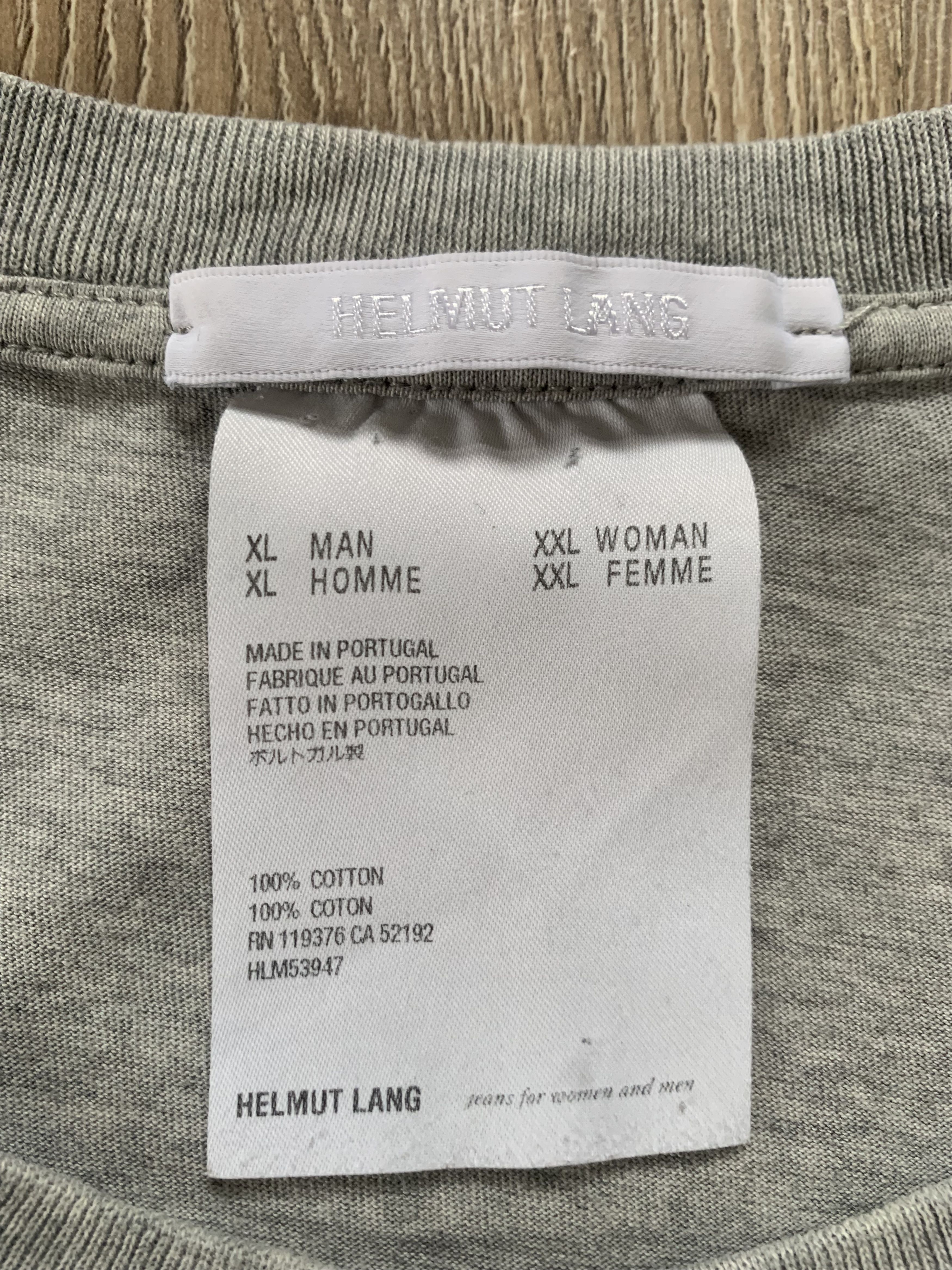 Helmut Lang Helmut Lang Graphic Car Print Grey T-Shirt “HL!” Size US XL / EU 56 / 4 - 6 Thumbnail