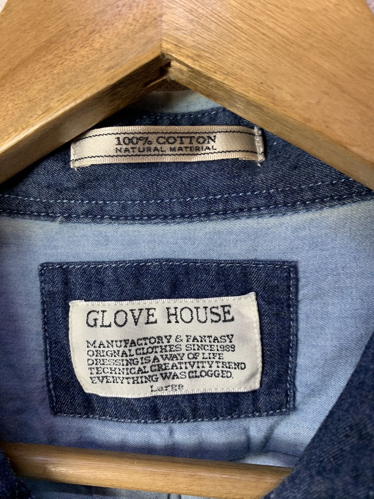 Designer × Japanese Brand 🔥Glove House Blue Denim Button Up Tops Shirt Size US L / EU 52-54 / 3 - 8 Thumbnail