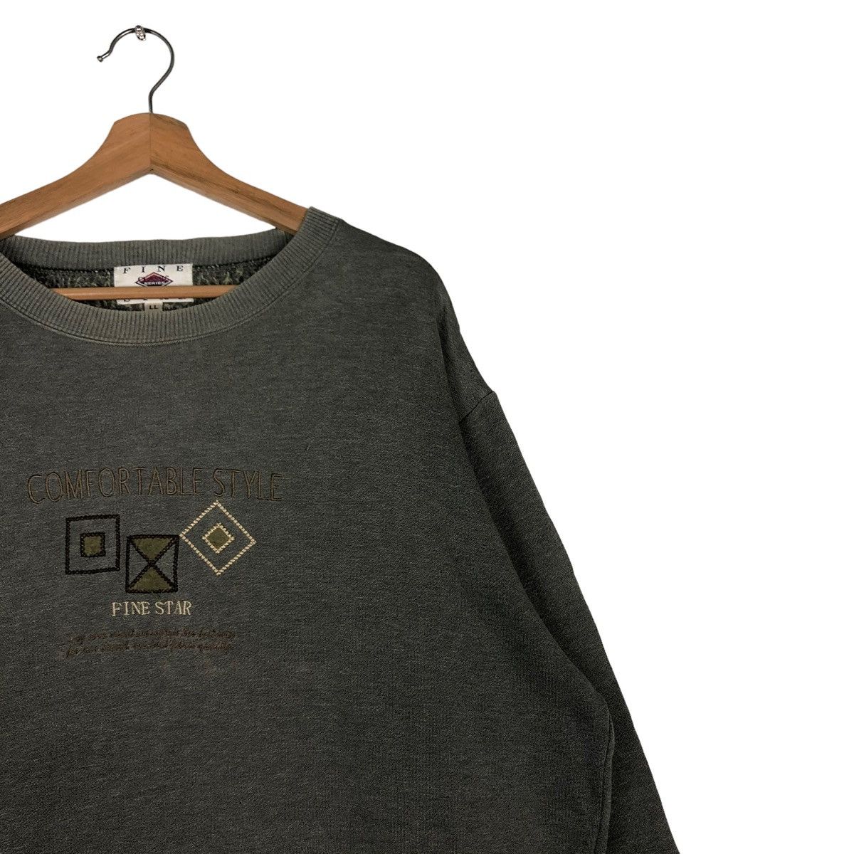Japanese Brand × Vintage 🔥VINTAGE SWEATSHIRT CREWNECK FINE STAR ISSEY MIYAKE Size US L / EU 52-54 / 3 - 6 Thumbnail