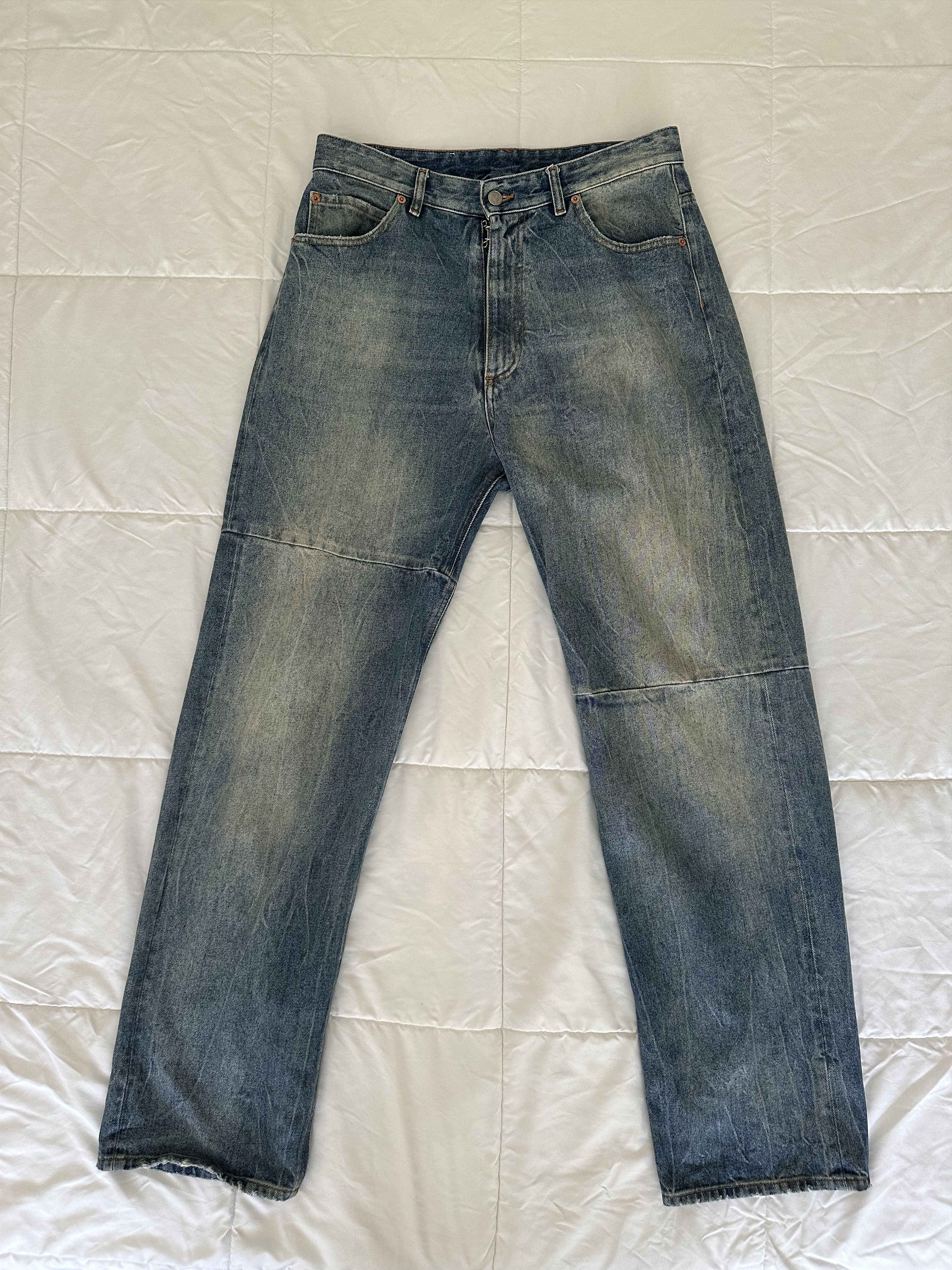 MM6 MM6 Maison Margiela Irregular Seam Jeans Size US 31 - 1 Thumbnail