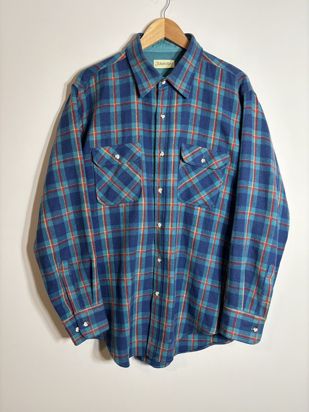 St. Johns Bay Vintage St John’s Bay Wool Plaid Button Up Shirt XL Size US XL / EU 56 / 4 - 1 Thumbnail