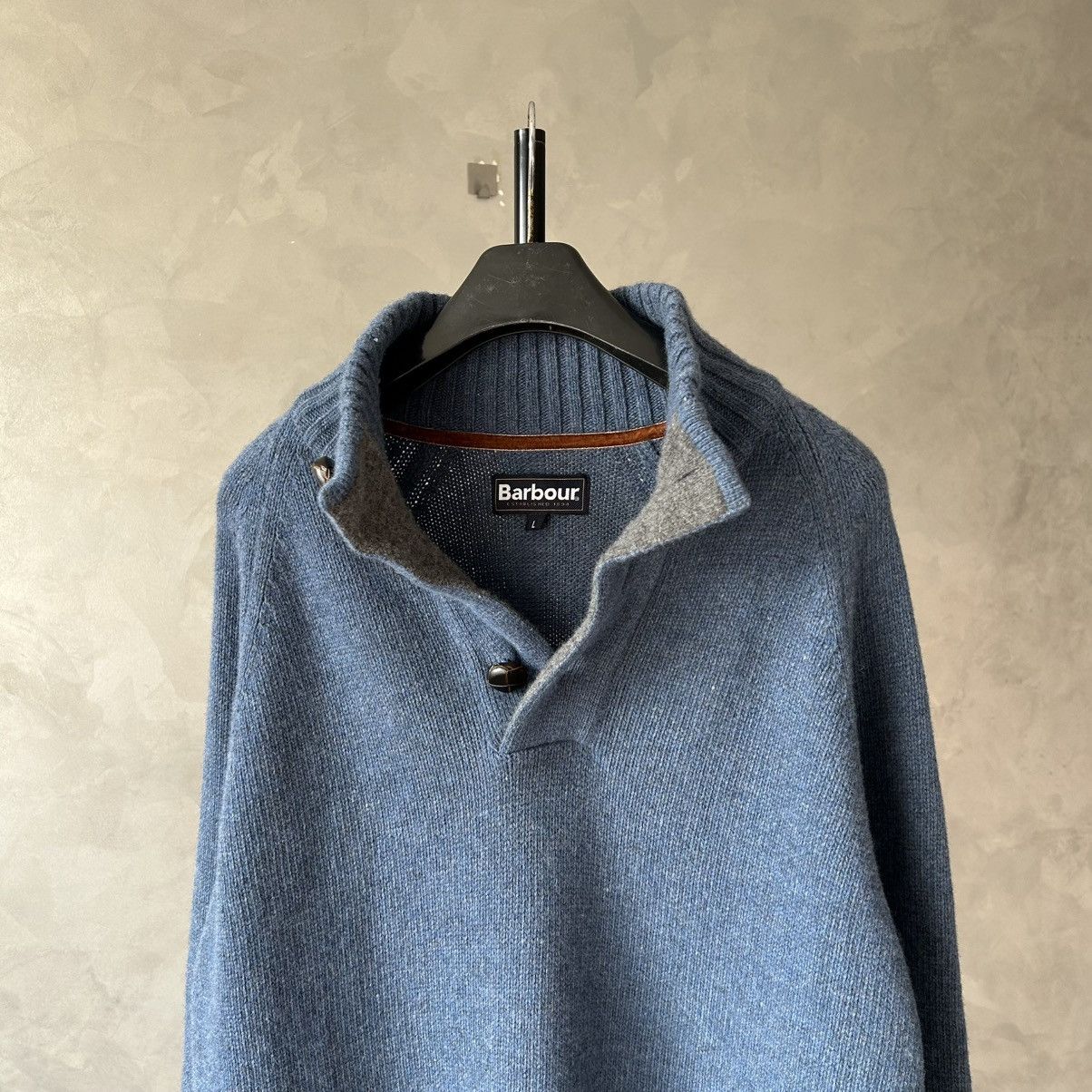 Barbour Barbour Essential Chunky Half Button Sweater Size US L / EU 52-54 / 3 - 3 Thumbnail