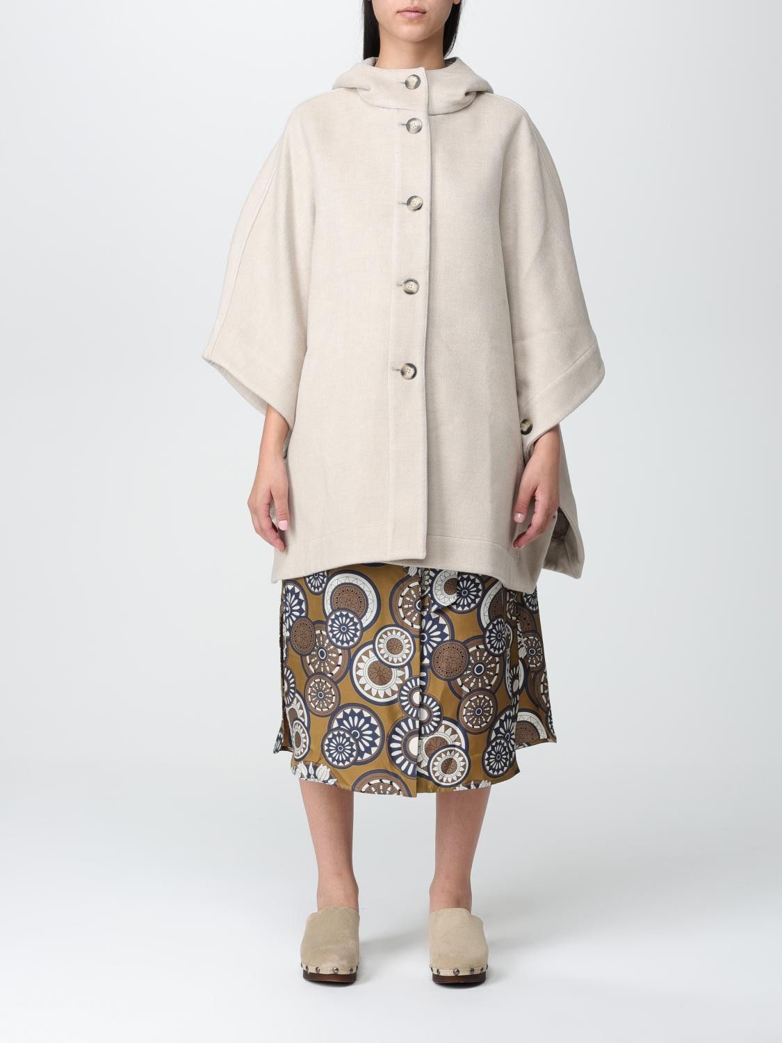 Max Mara Max Mara Cape Woman Brown Size ONE SIZE - 1 Thumbnail