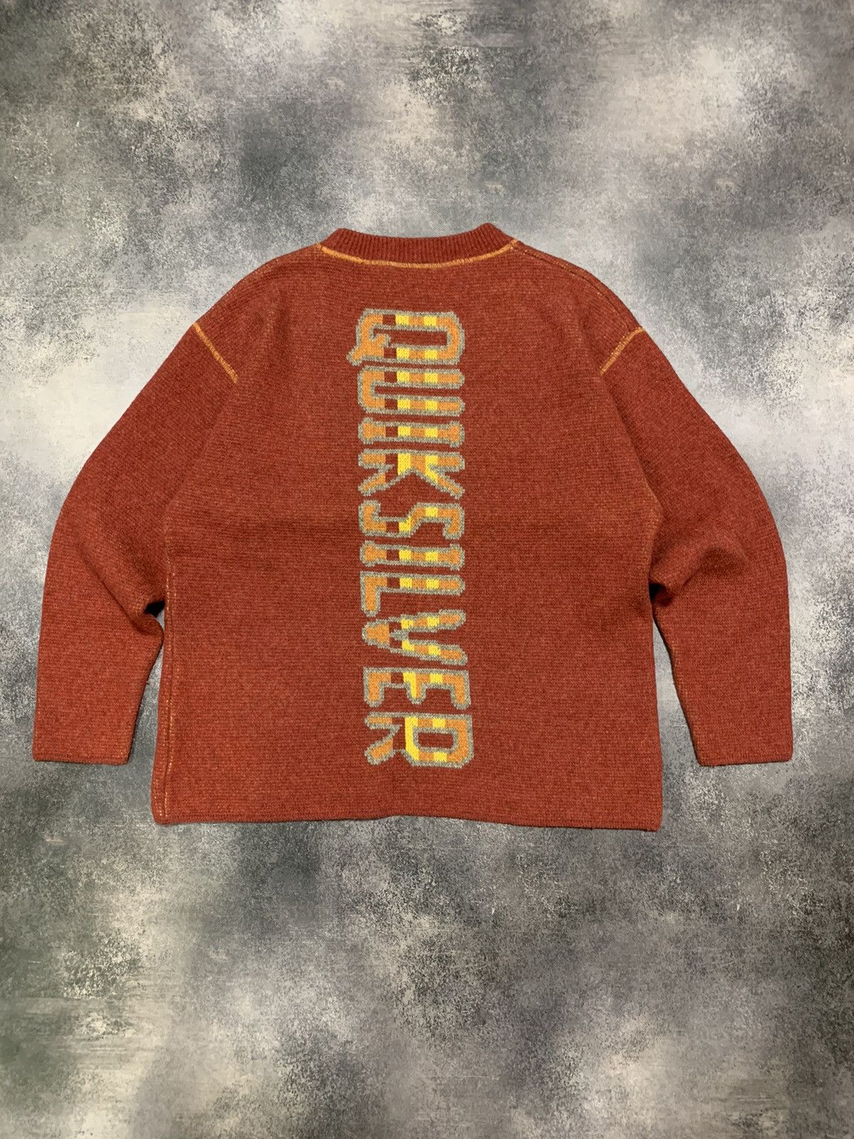 Quiksilver × Vintage Rare🍊 Vintage 90 s Quiksilver Embroidered Logo Sweatshirt Size US M / EU 48-50 / 2 - 1 Thumbnail