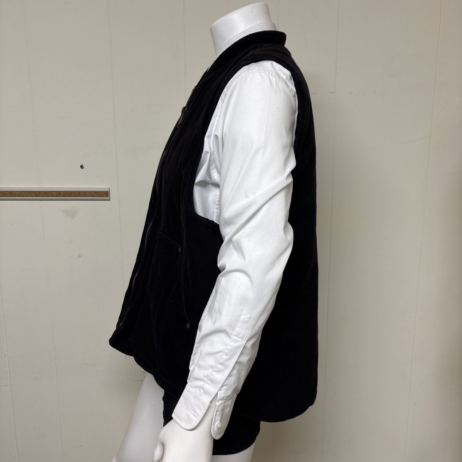 Other Quilted Canvas Duck Vest Mens XL Black Cowboy Workwear Relax Size US XL / EU 56 / 4 - 4 Thumbnail