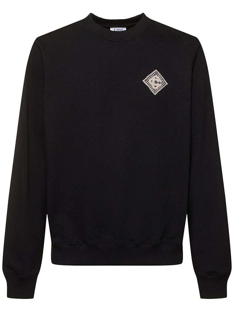 Casablanca Casablanca Pearl Diamond CC Patch Sweatshirt Size US M / EU 48-50 / 2 - 1 Thumbnail