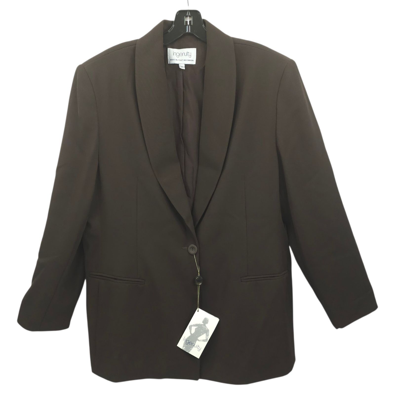 Other Ingenuity Blazer Jacket 18 Quiet Luxury Minimalist Workwear Size XXL / US 16-18 / IT 52-54 - 1 Thumbnail