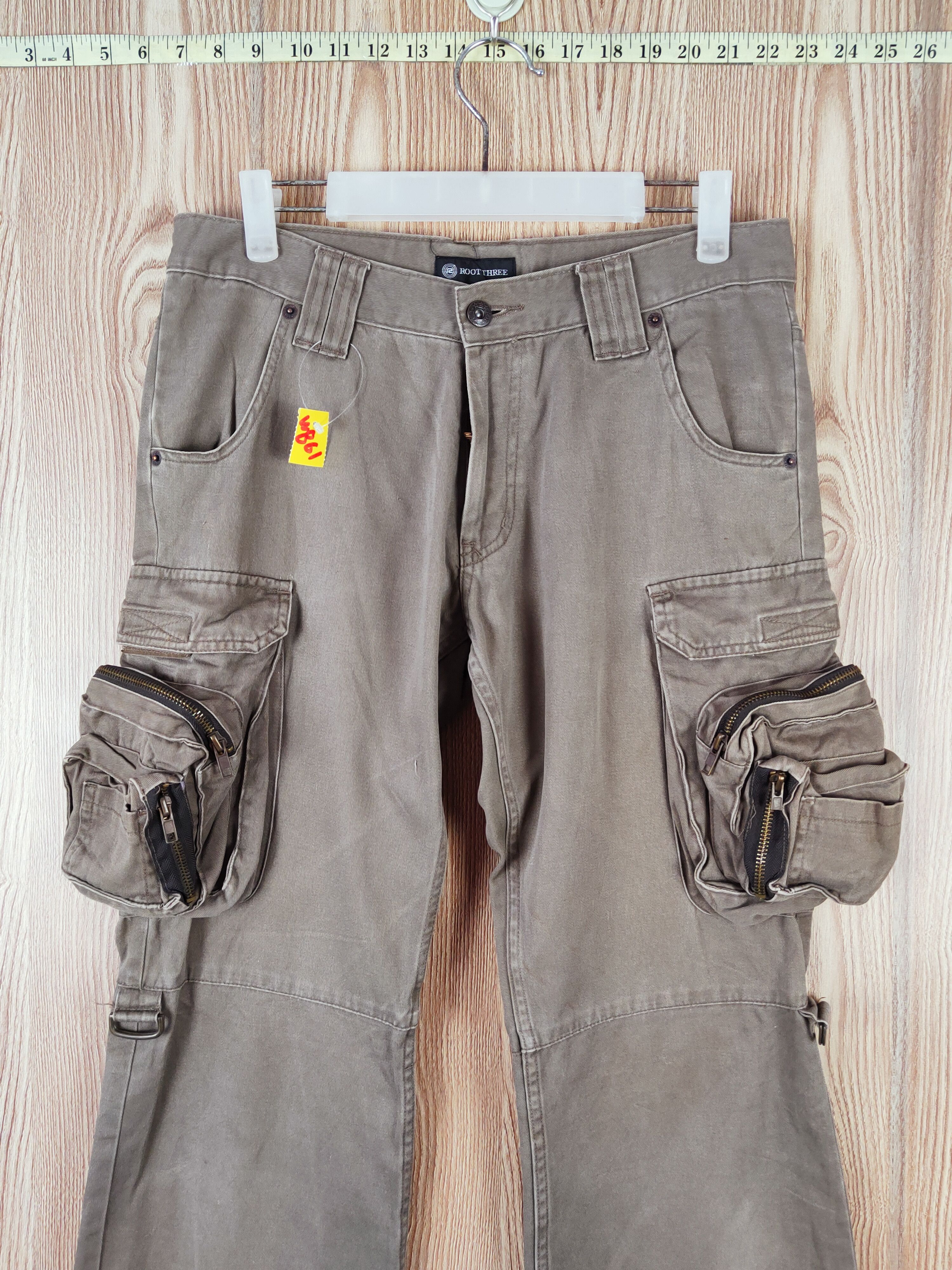 Japanese Brand DL Root Three Brown seditionaries Tactical Cargo Pants #W861 Size US 31 - 2 Thumbnail
