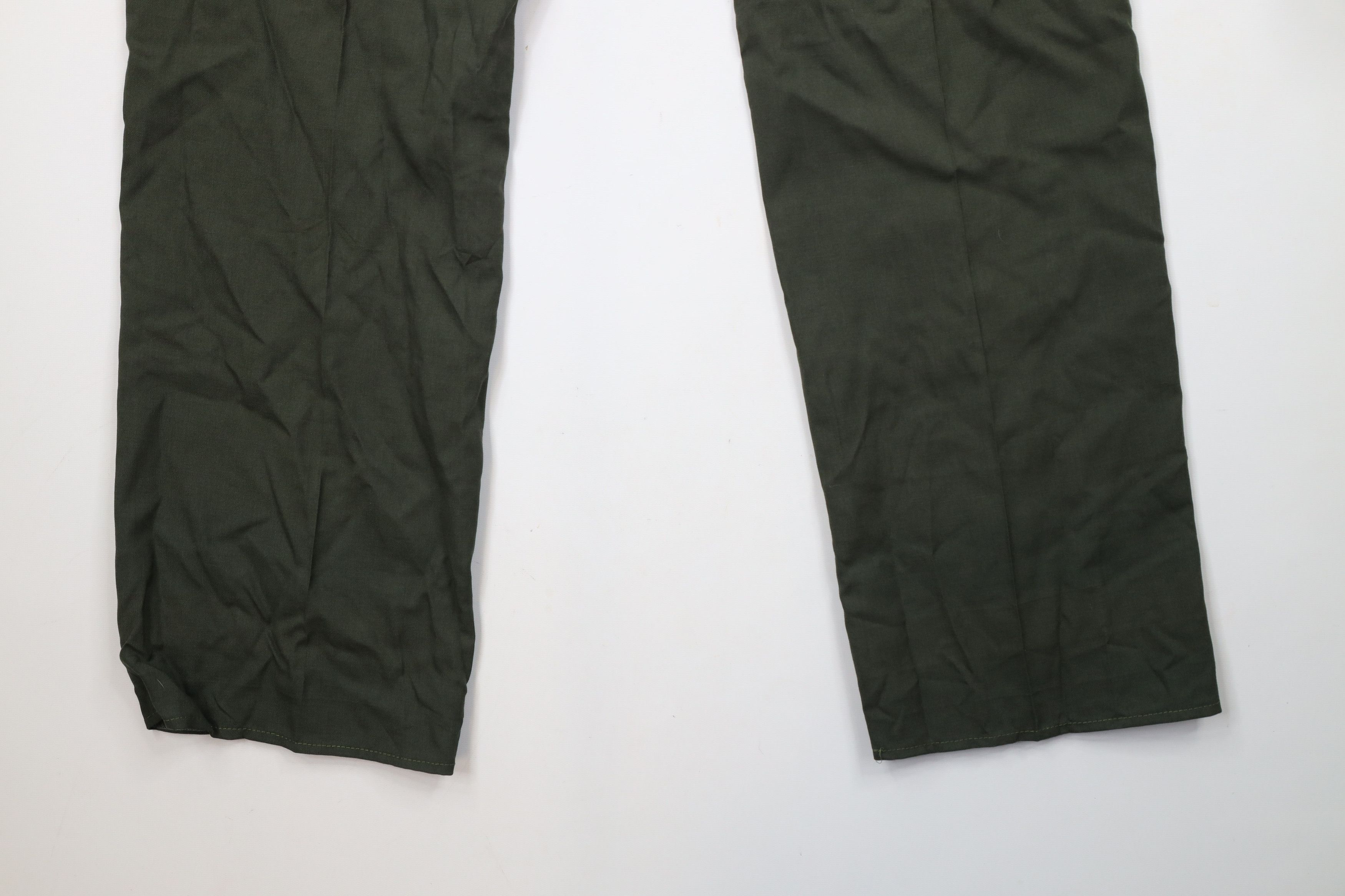 Vintage Vintage 70s Streetwear Wide Leg Chino Pants Green USA Size US 38 / EU 54 - 9 Thumbnail