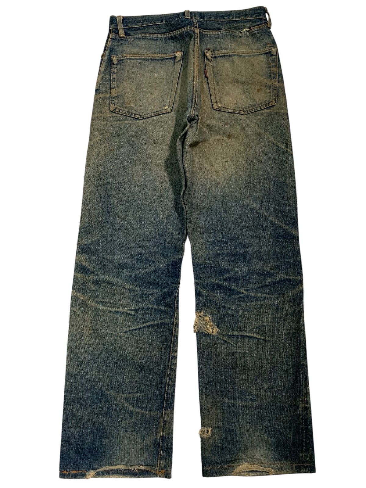 Sugar Cane VINTAGE SUGAR CANE SELVEDGE FADED & RUSTY DISTRESSED DENIM Size US 30 / EU 46 - 4 Thumbnail